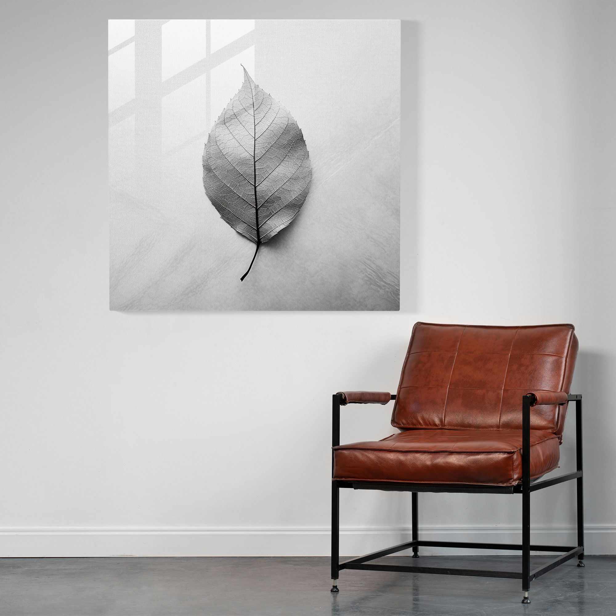 Leafy Textures Glass Print - Leaves, Glass Art, Glass Print, Calming