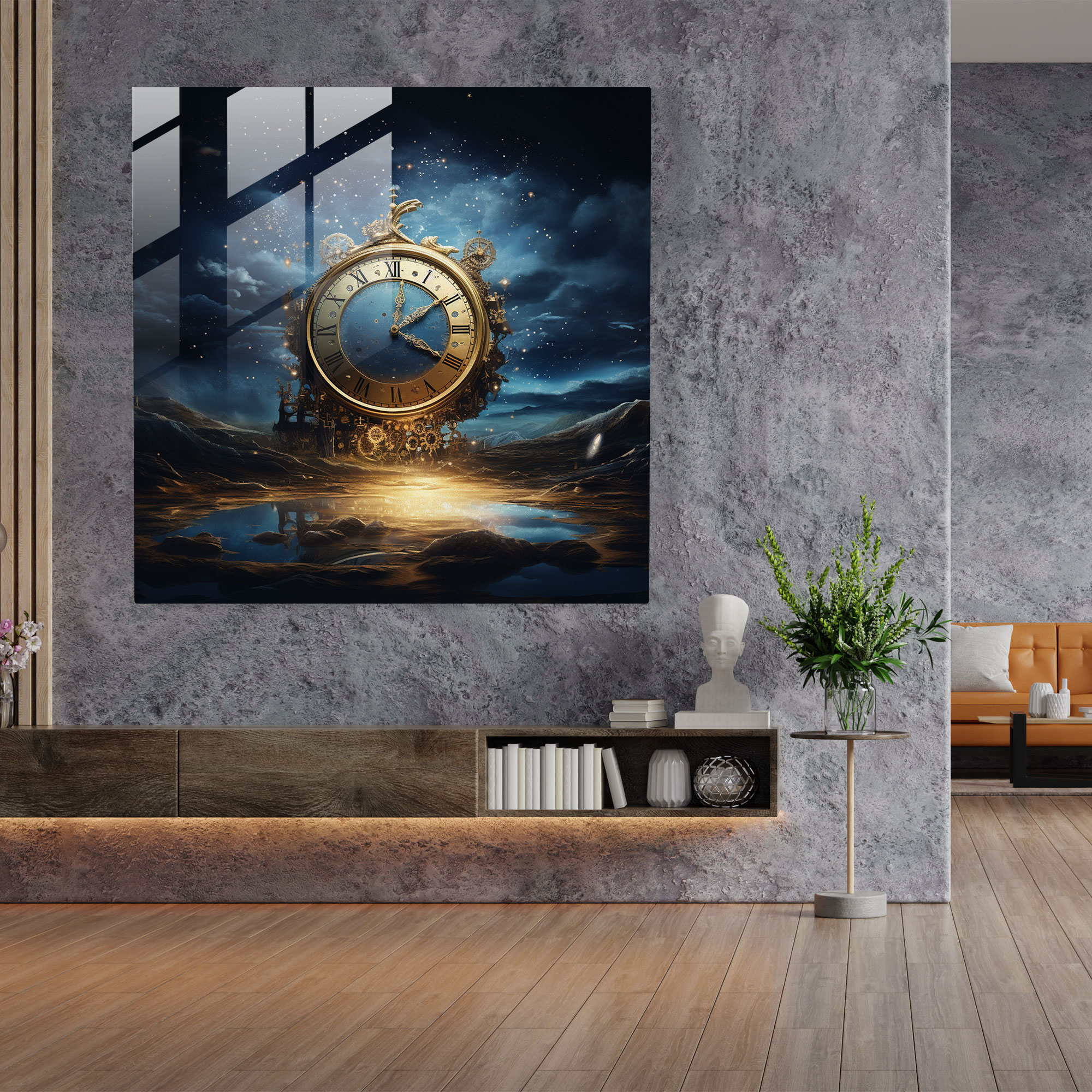 Midnight Surreal Glass Art - Midnight, Glass Wall Art, Home Decoration, Midnight
