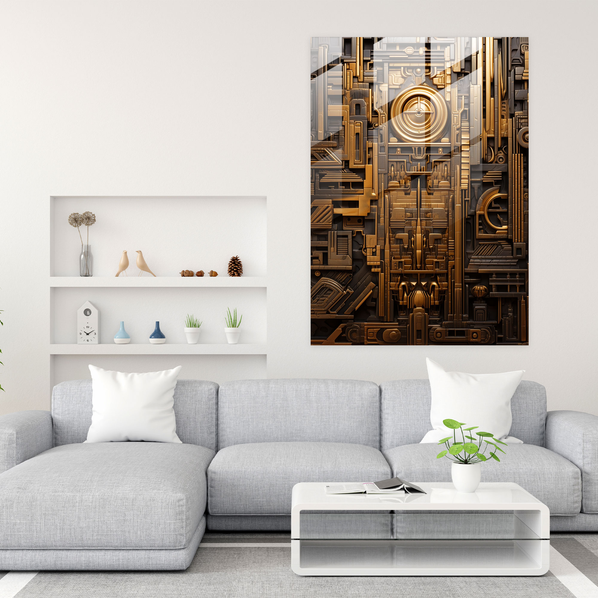 Inca Empire Glass Wall Art - Mayan, Modern Art, Inca Empire, Glass Print