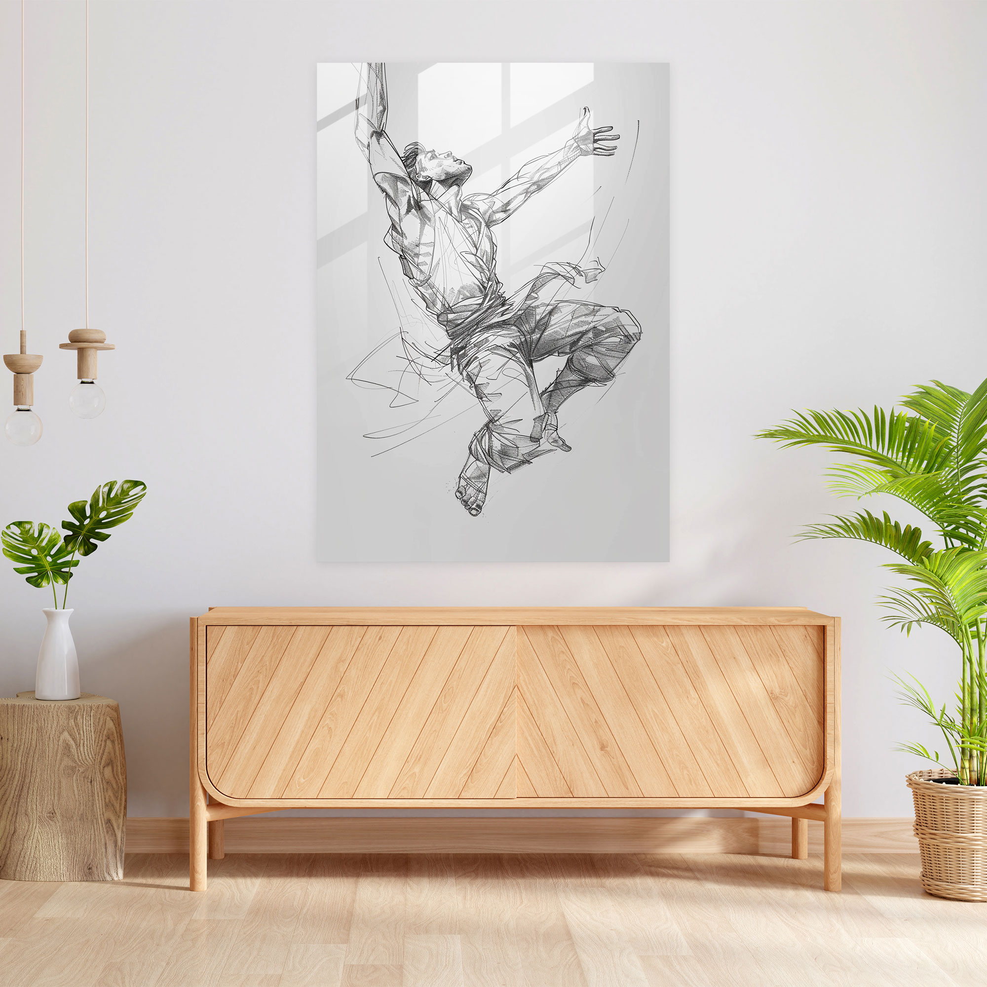 Canlı Mannerizm Cam Tablo - Mannerizm Cam Sanatı Modern Sanat