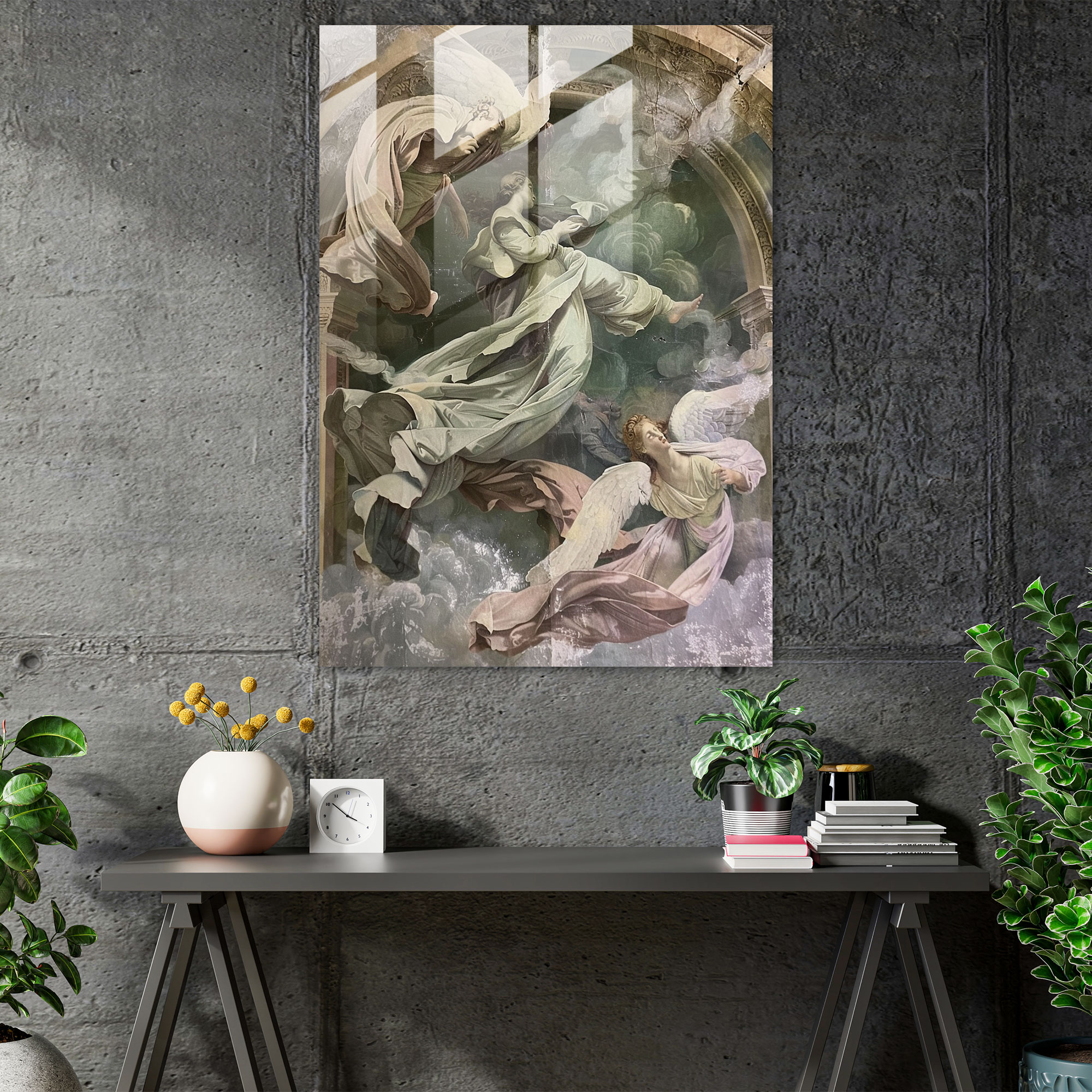 Mannerism Glas Kunst: Traumhafte Eleganz - Mannerismus Moderne Kunst Traumhaft Glasbild