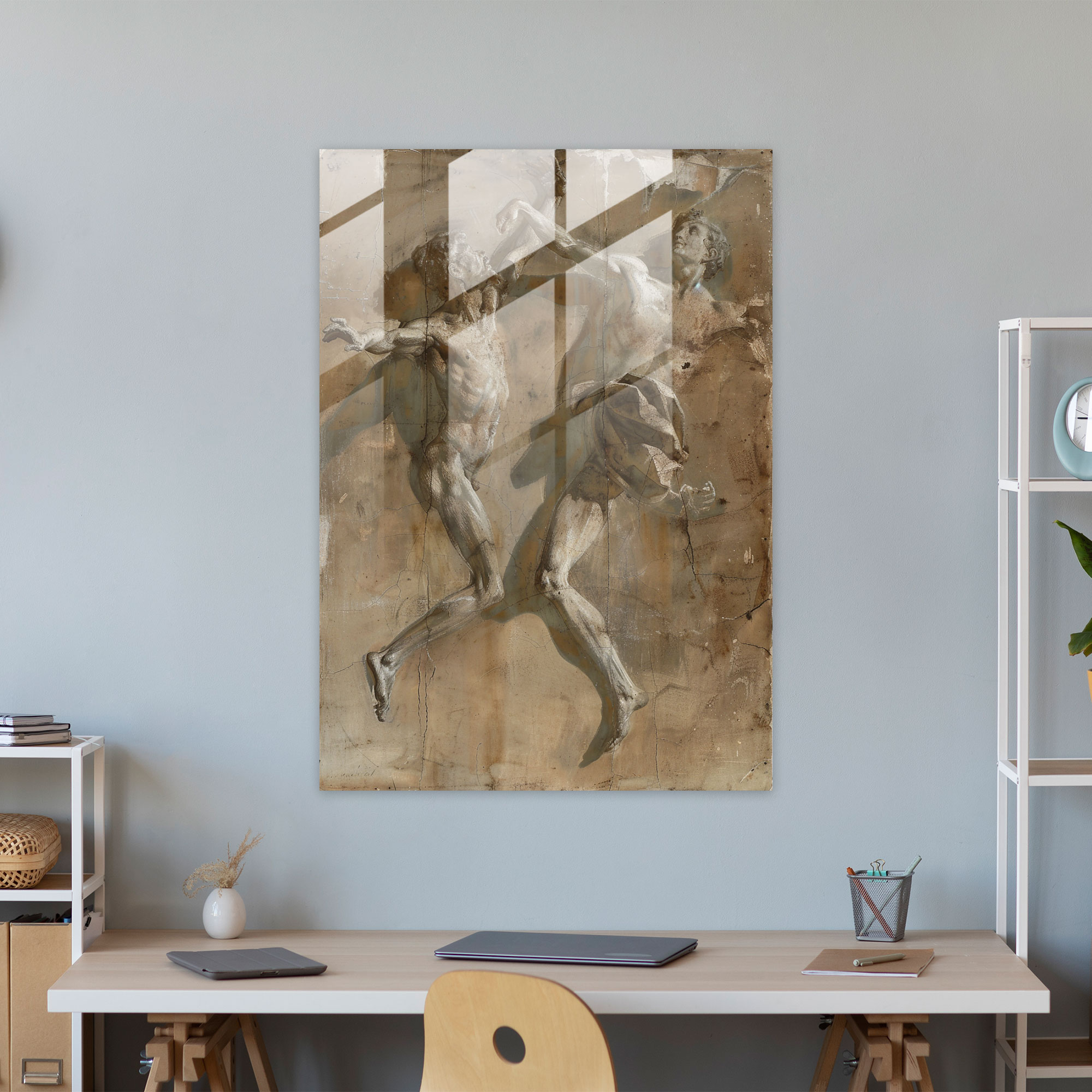 Mannerism Cam Tablo Duvar Sanatı - Mannerizm Duvar Dekorasyonu Cam Tablo Modern Sanat