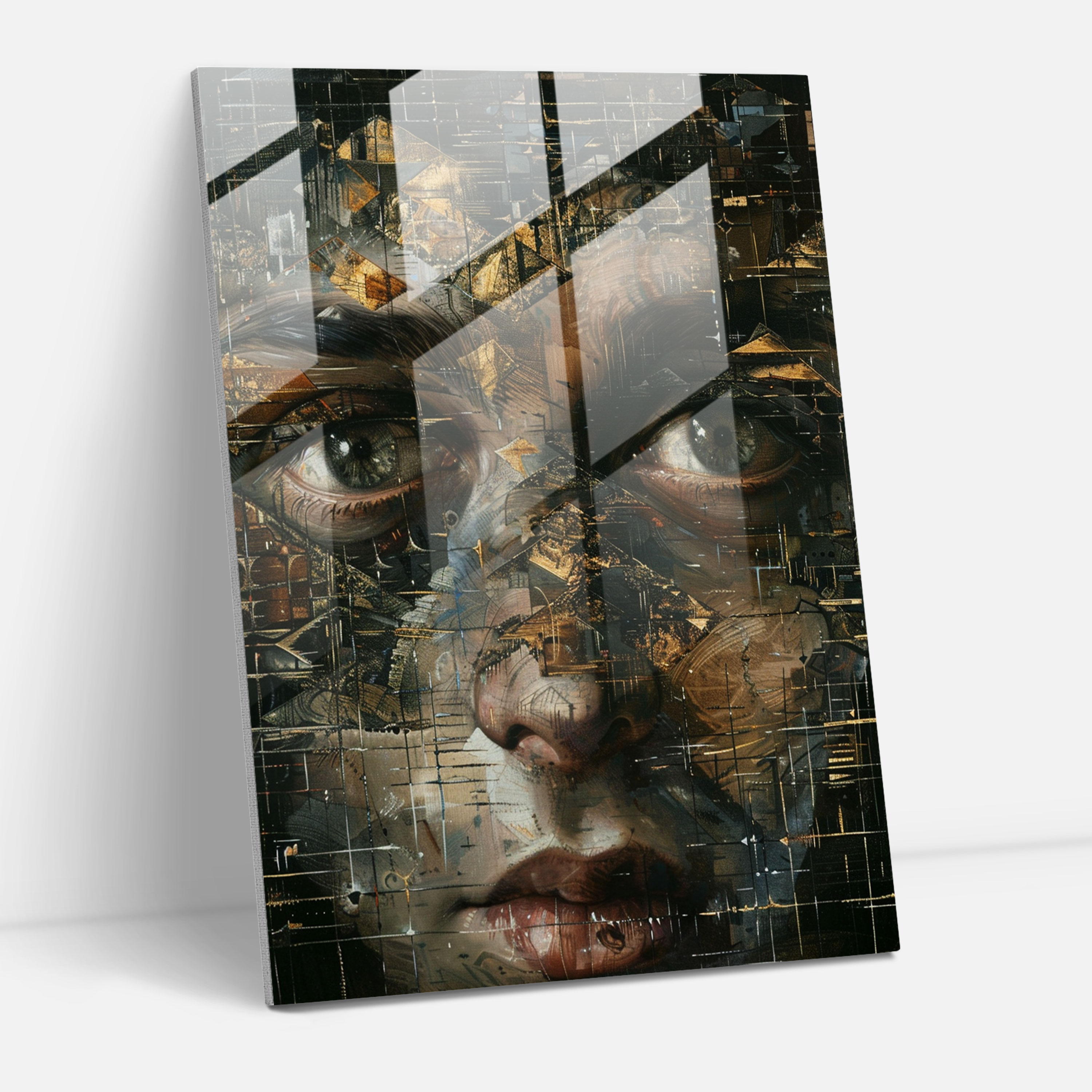 Geheimnisvolles Symbolismus Glasbild - Manierismus Wanddekoration Zuhause Gestaltung