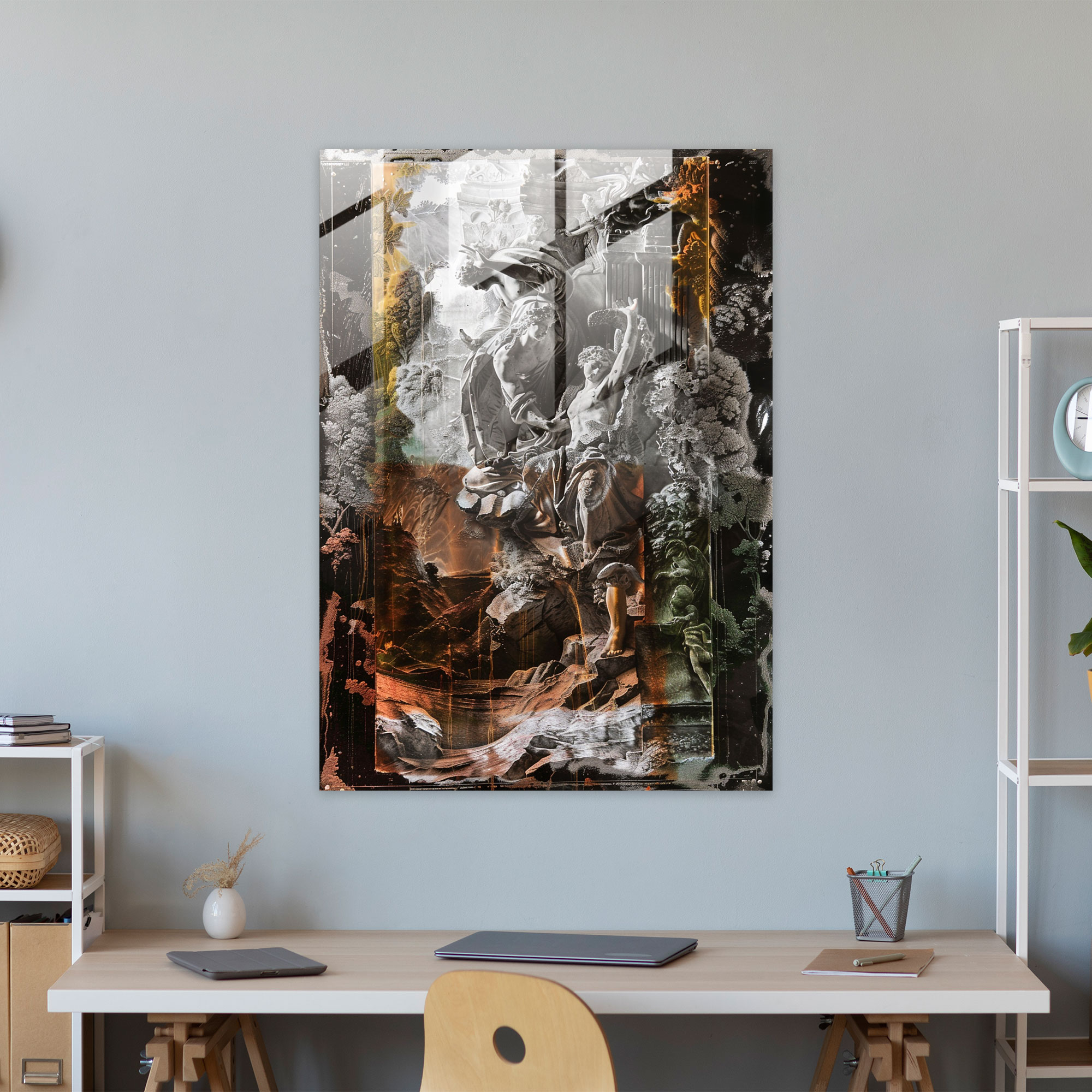 Mannerism Cam Tablo Sanatı - Mitolojik Sahne - Modern Sanat