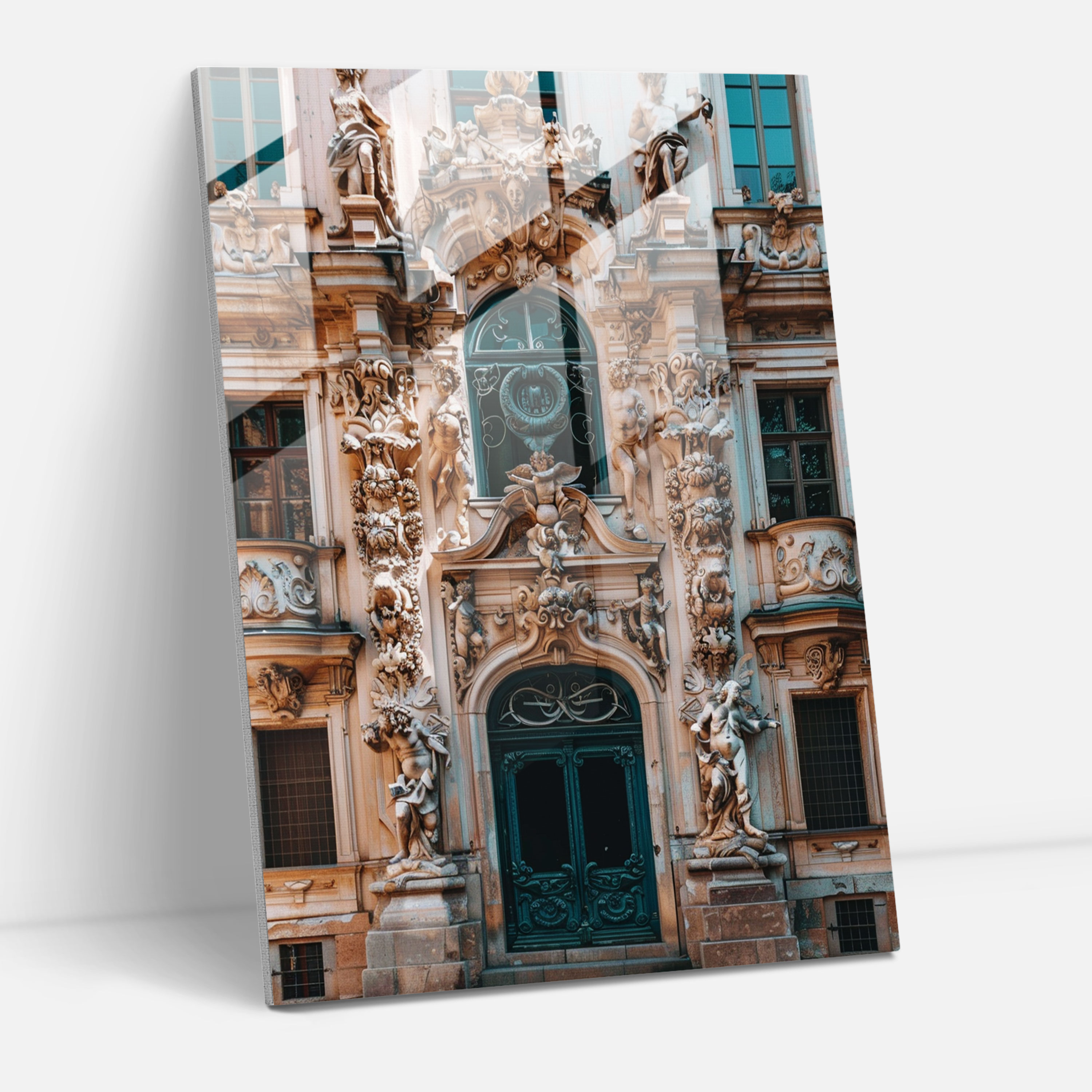 Mannerizm Modern Sanat Cam Tablo - Mannerizm Cam Duvar Sanatı Ev Dekorasyonu