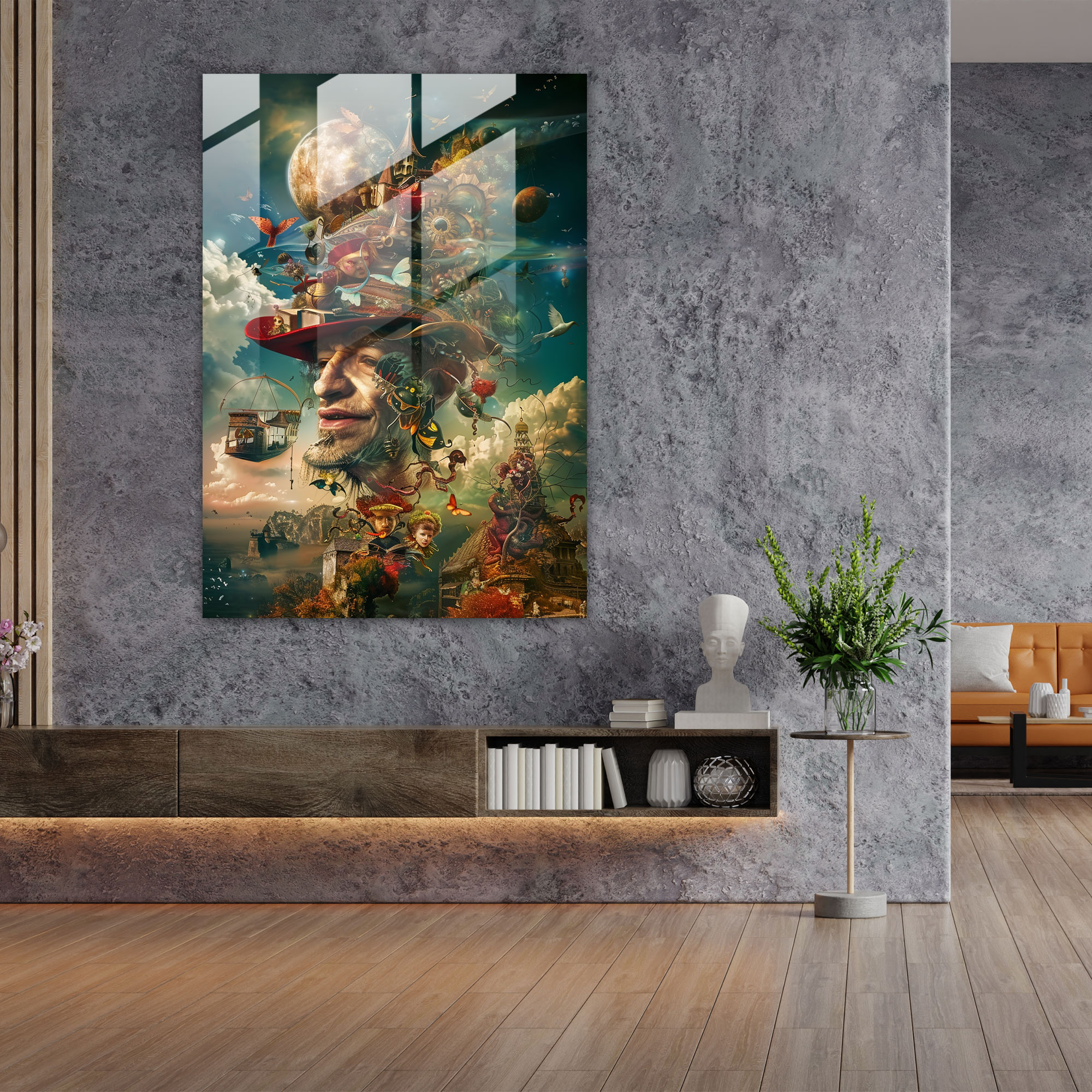 Mannerism Cam Sanat Ev Dekorasyonu - Modern Sanat Cam Tablo