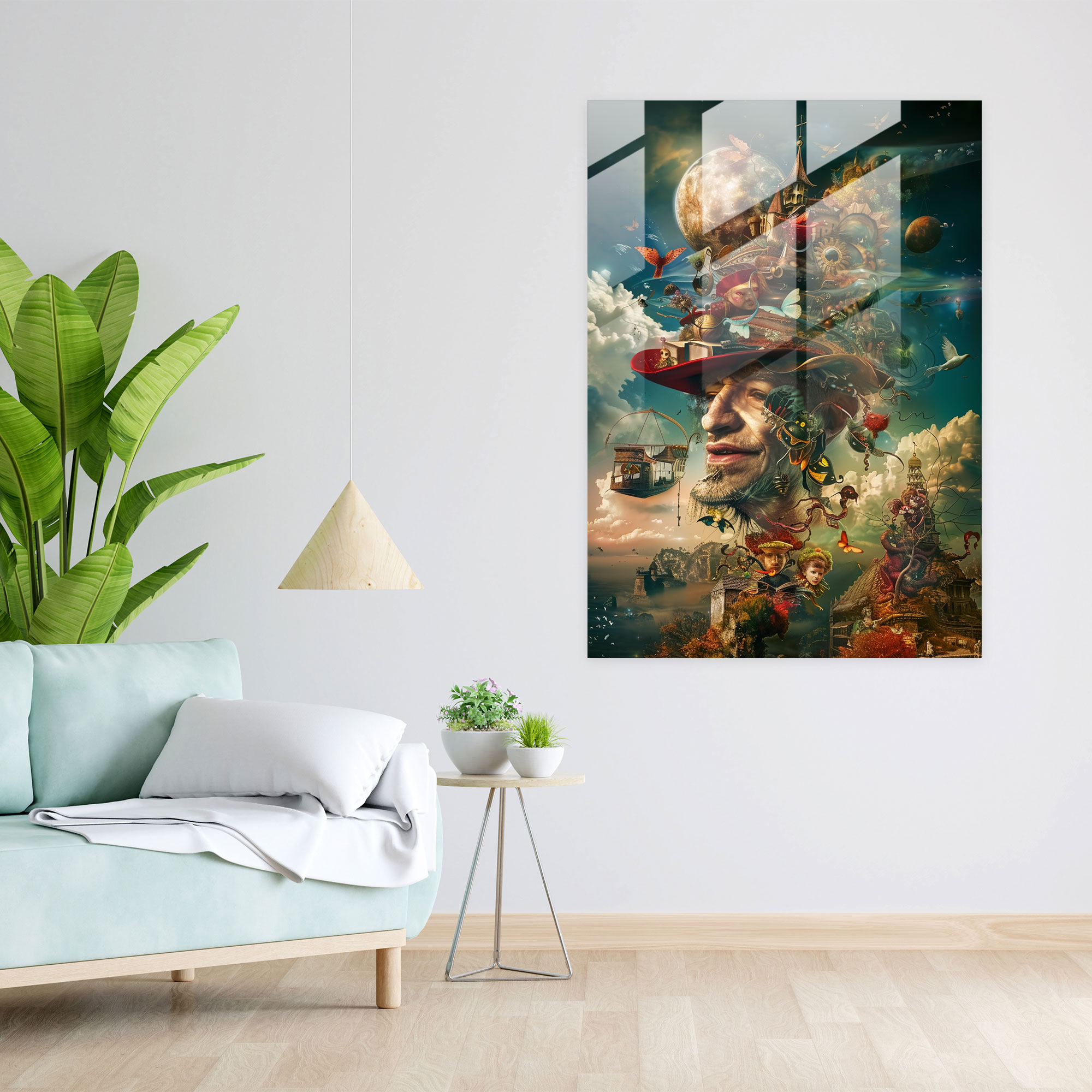 Mannerism Cam Sanat Ev Dekorasyonu - Modern Sanat Cam Tablo