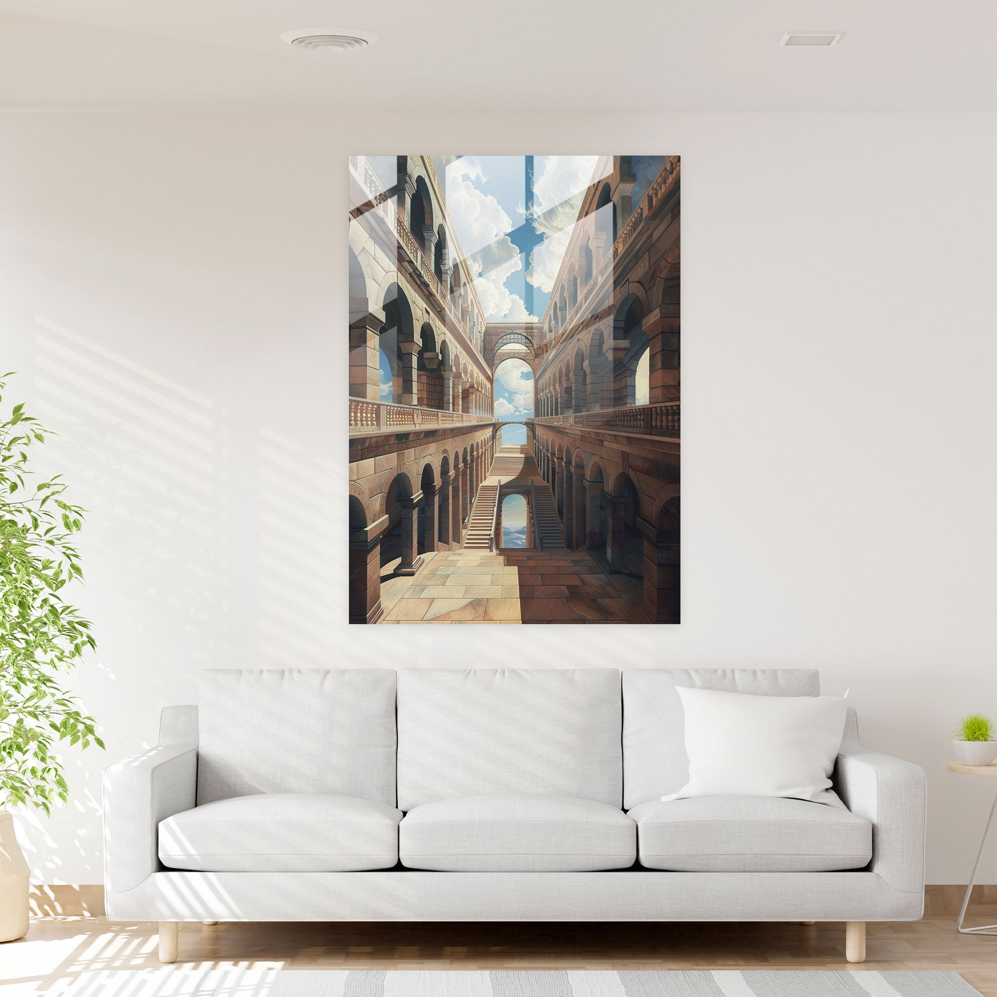 Mannerizm Cam Tablo Sanatı - Modern Sanat Cam Sanatı Cam Duvar Sanatı
