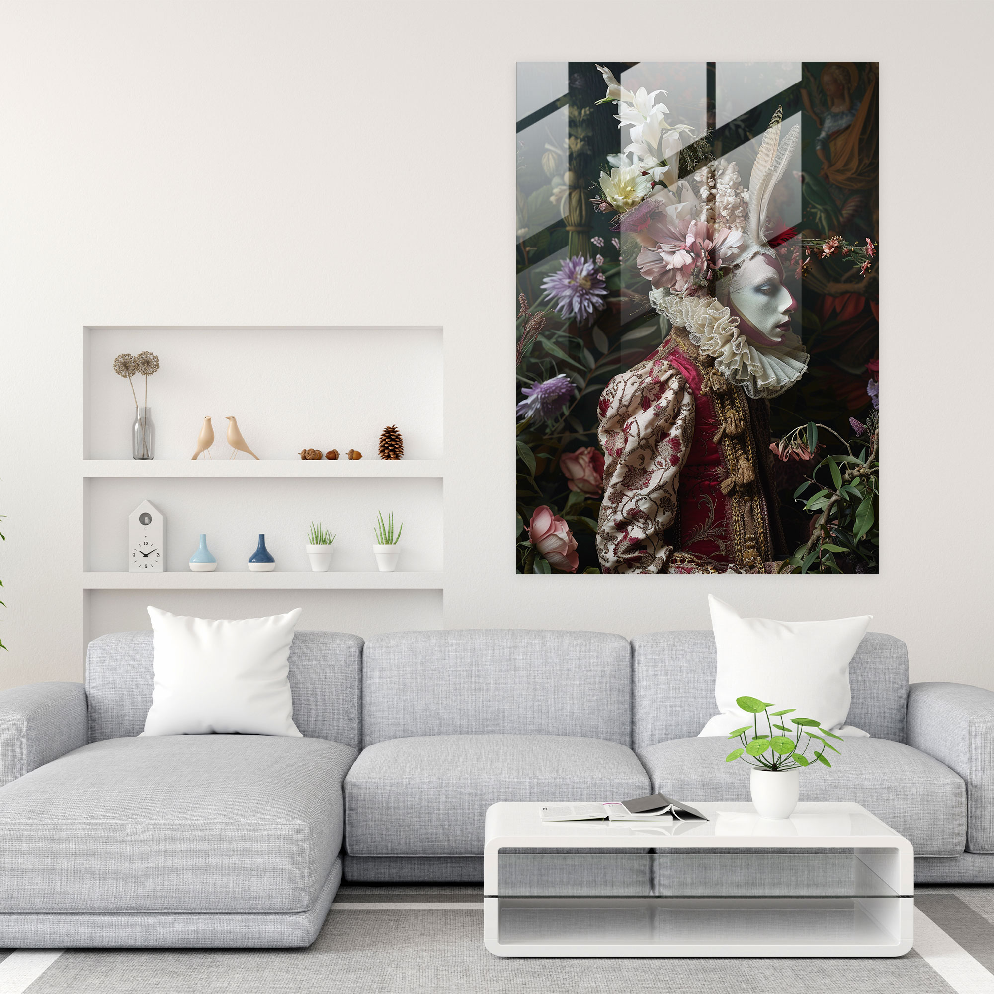 Mannerizm Kaprisi Cam Duvar Sanatı - Modern Sanat Cam Duvar Sanatı