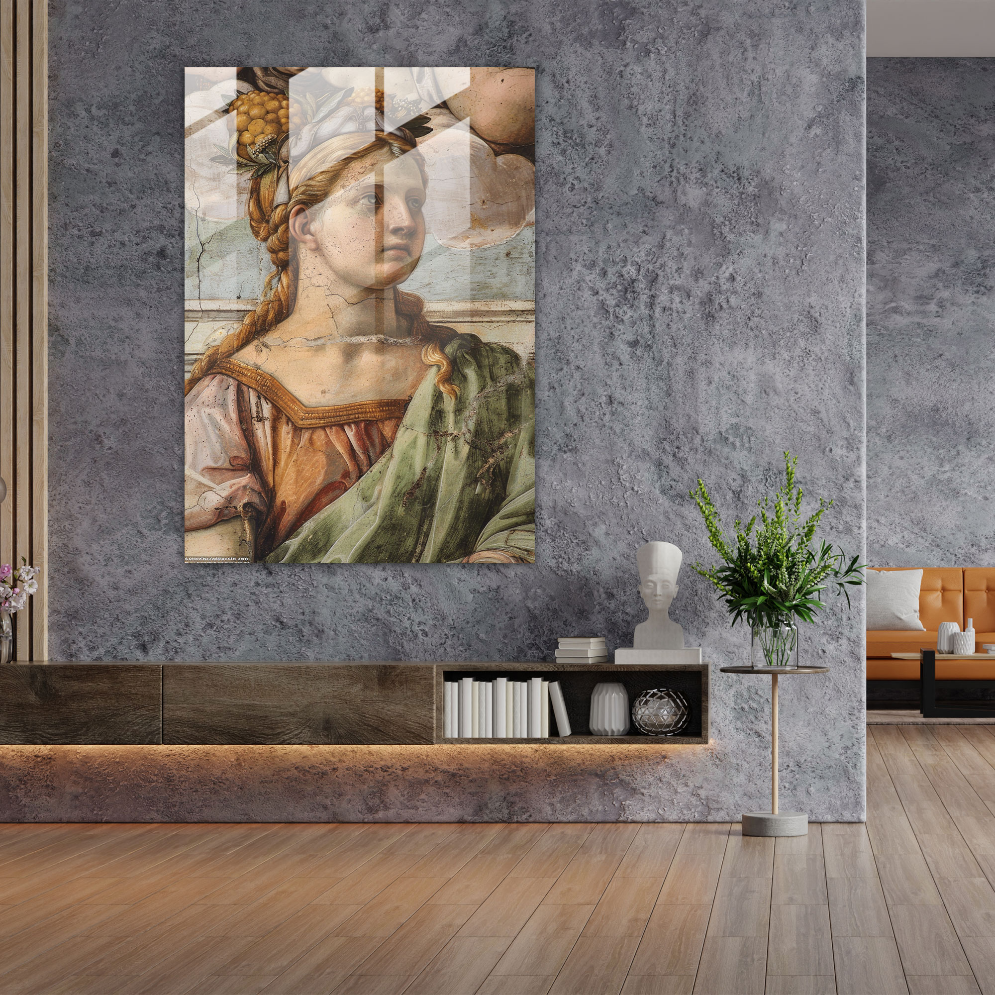 Mannerism Duvar Dekorasyonu - İnce Alegorik Resim - Kanvas Tablo Cam Sanatı Modern Sanat