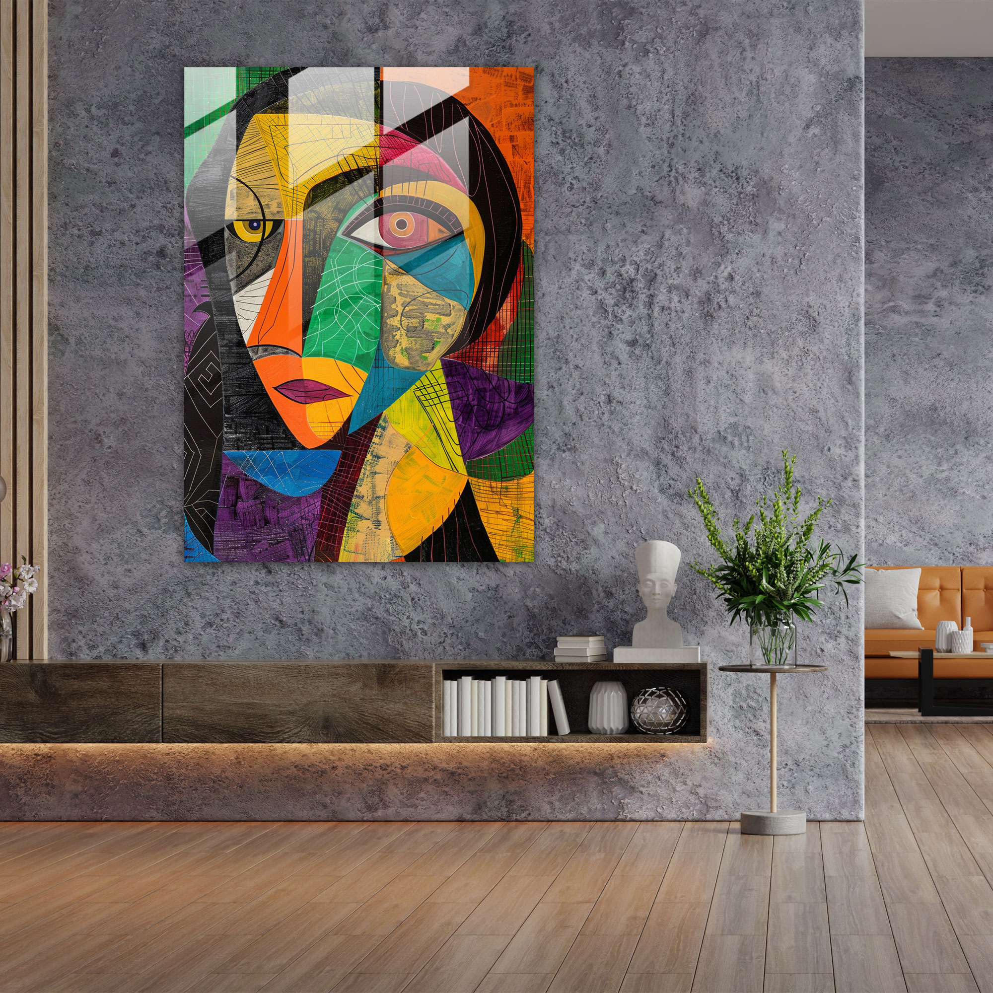Mannerizm Modern Sanat - Canlı Renkler - Duvar Dekorasyonu Kanvas Tablo