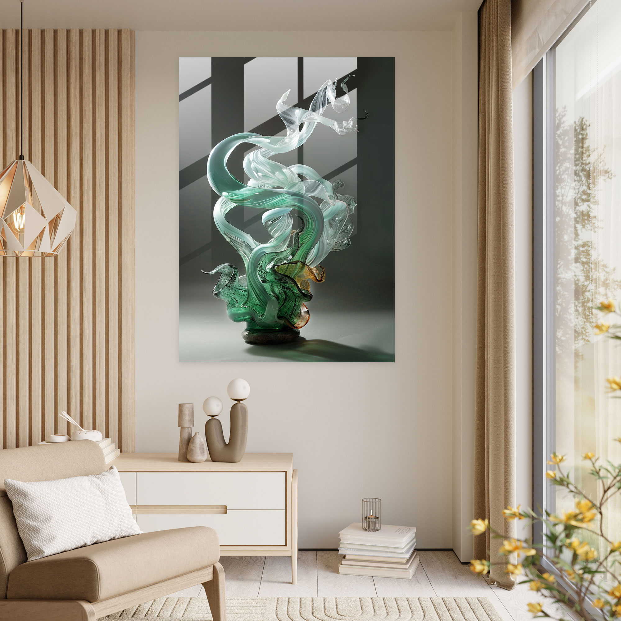 Mannerism Cam Sanatı - Abartılı Hareketler ve Dinamik Kompozisyonlar - Duvar Dekorasyonu Modern Sanat Cam Sanatı