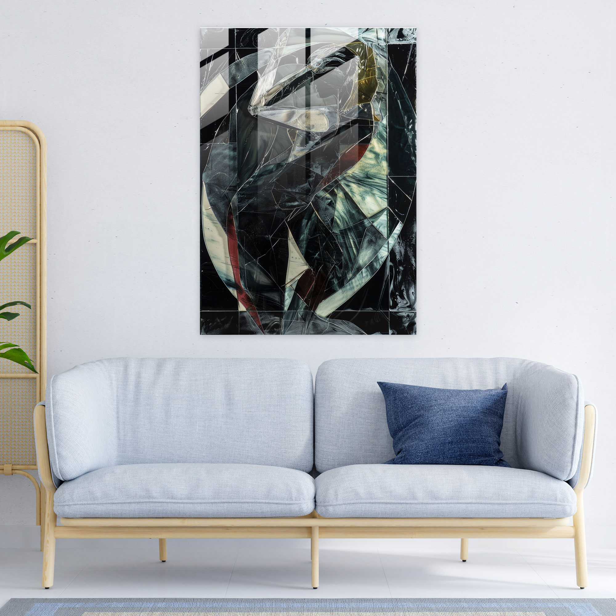 Dinamik Oranlar Maniyerizm Cam Tablo Sanatı - Ev Dekorasyonu Modern Sanat