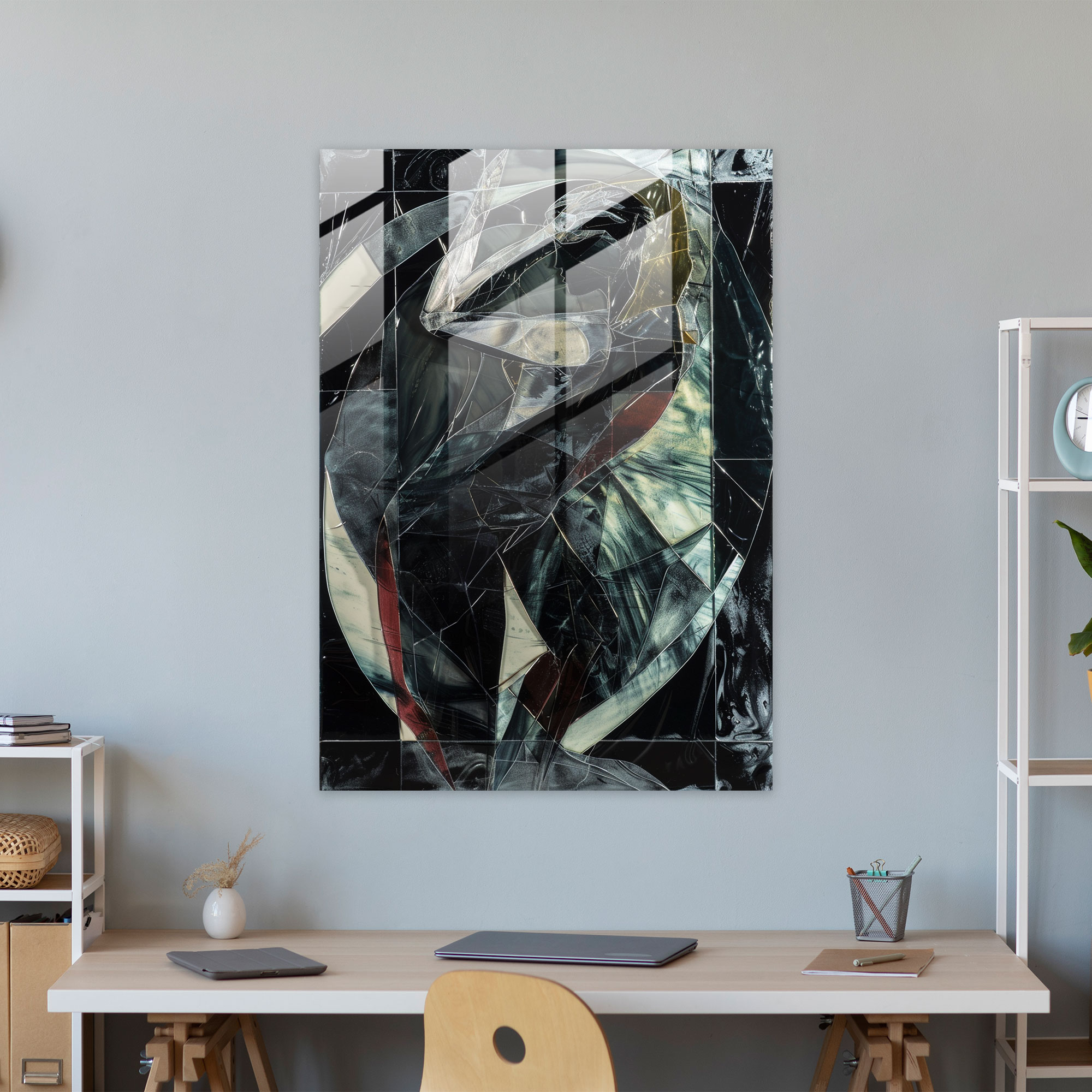 Dinamik Oranlar Maniyerizm Cam Tablo Sanatı - Ev Dekorasyonu Modern Sanat