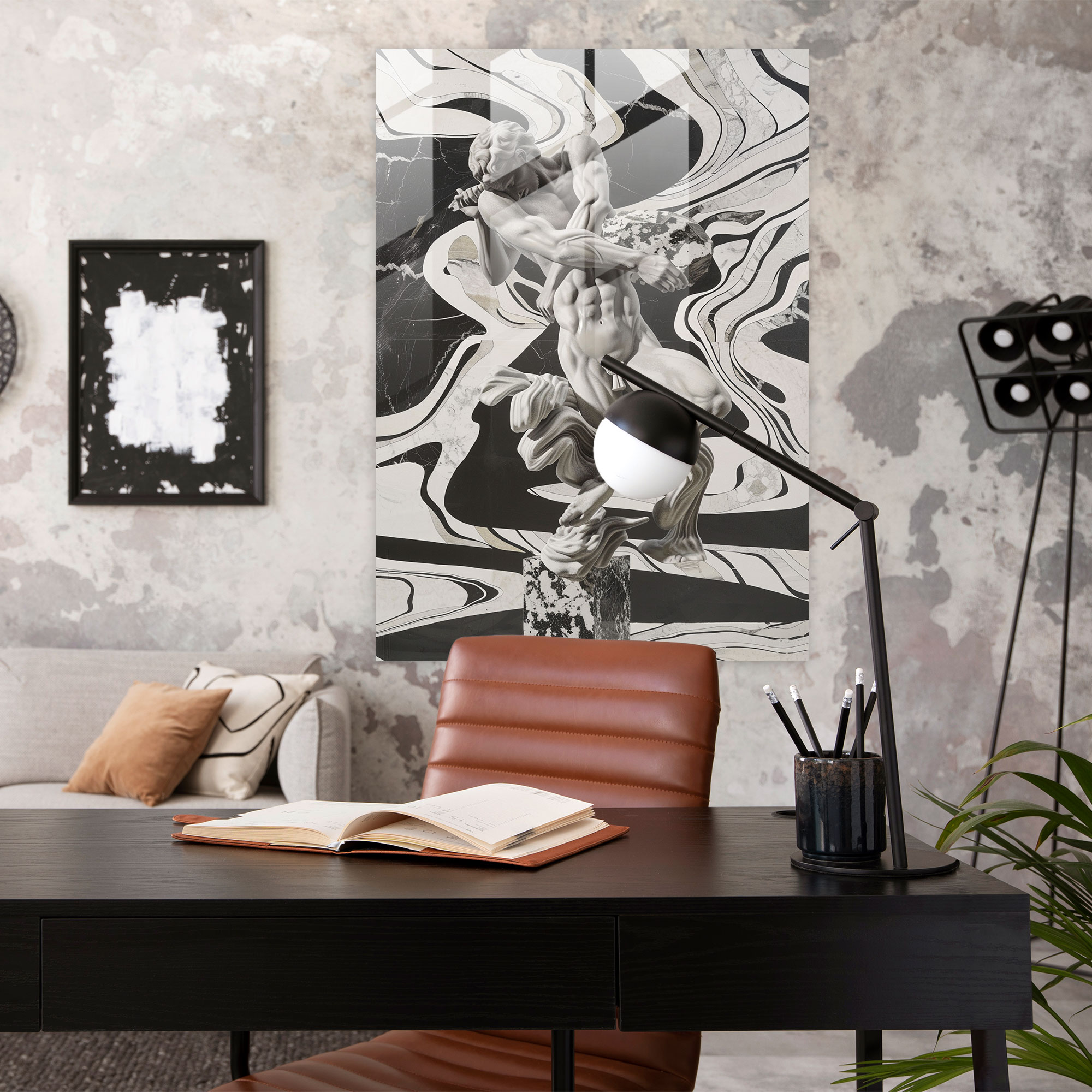 Eğilmiş Duruşlar Maniyerizm Ev Dekorasyonu - Maniyerizm Ev Dekorasyonu Modern Sanat Cam Sanatı