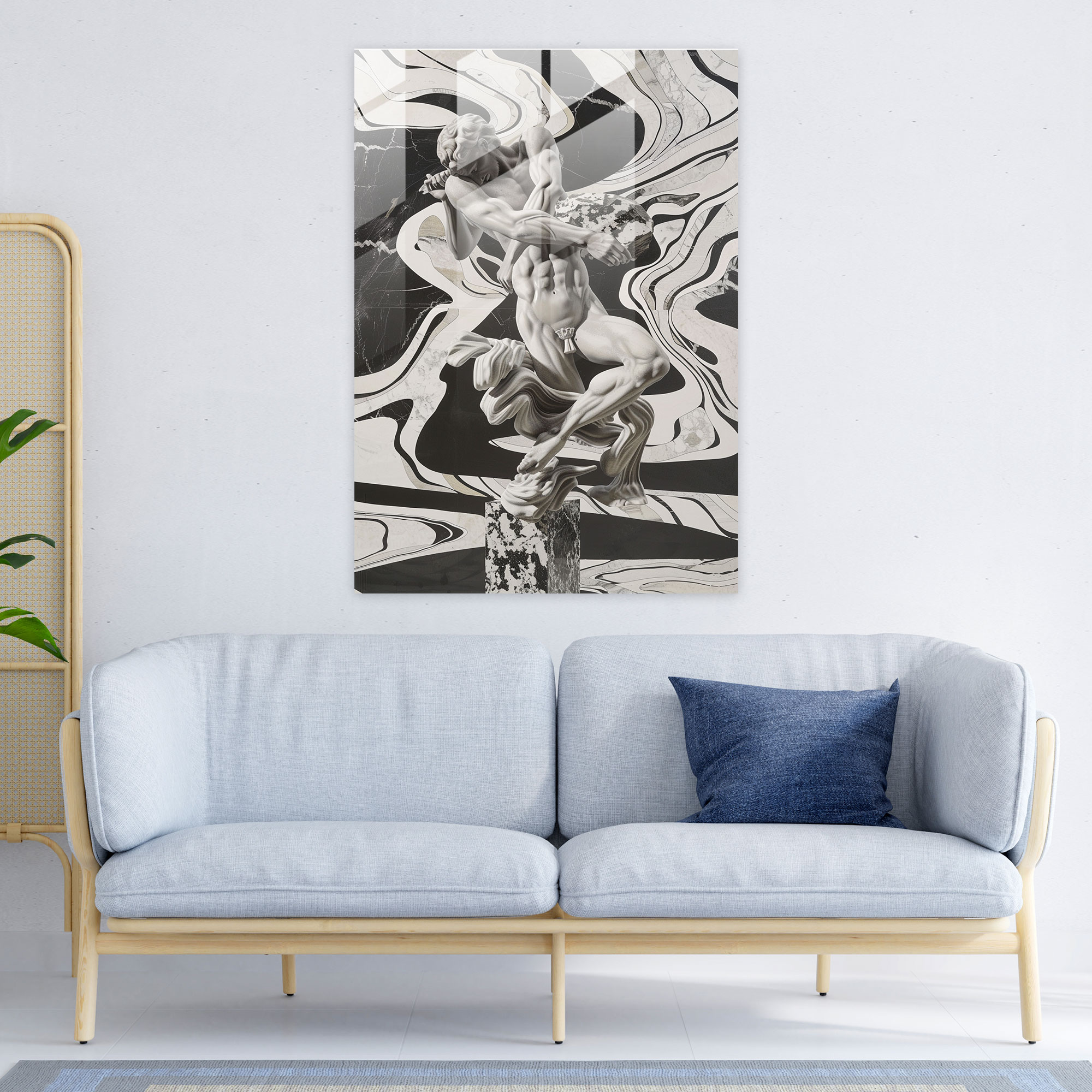 Eğilmiş Duruşlar Maniyerizm Ev Dekorasyonu - Maniyerizm Ev Dekorasyonu Modern Sanat Cam Sanatı