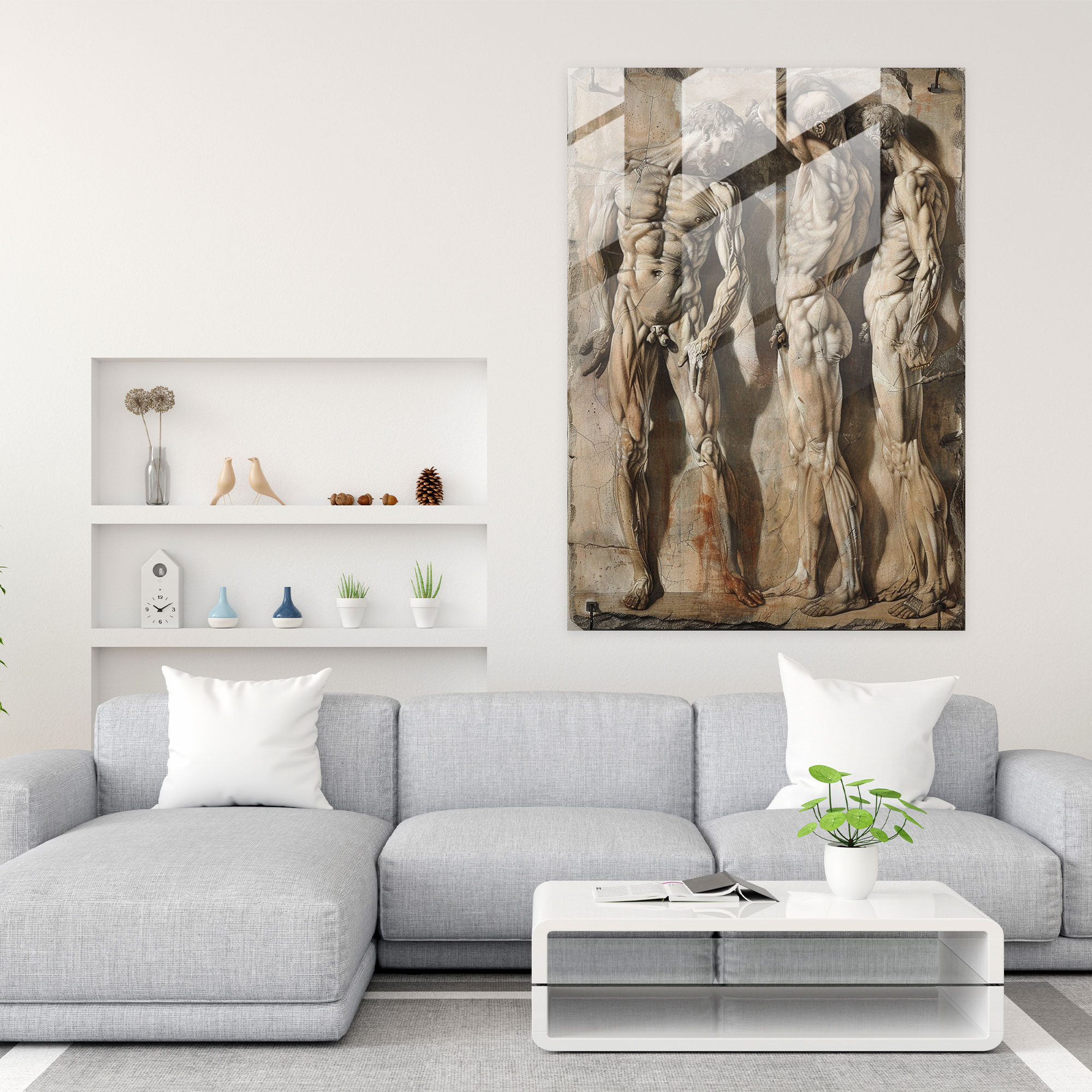 Mannerism Cam Tablo - Ev Dekorasyonu Modern Sanat
