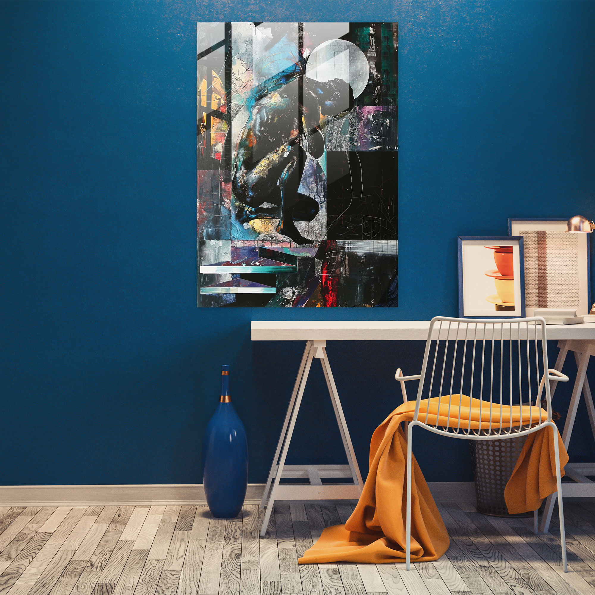Mannerism Cam Sanatı - Modern Sanat Cam Duvar Tablosu