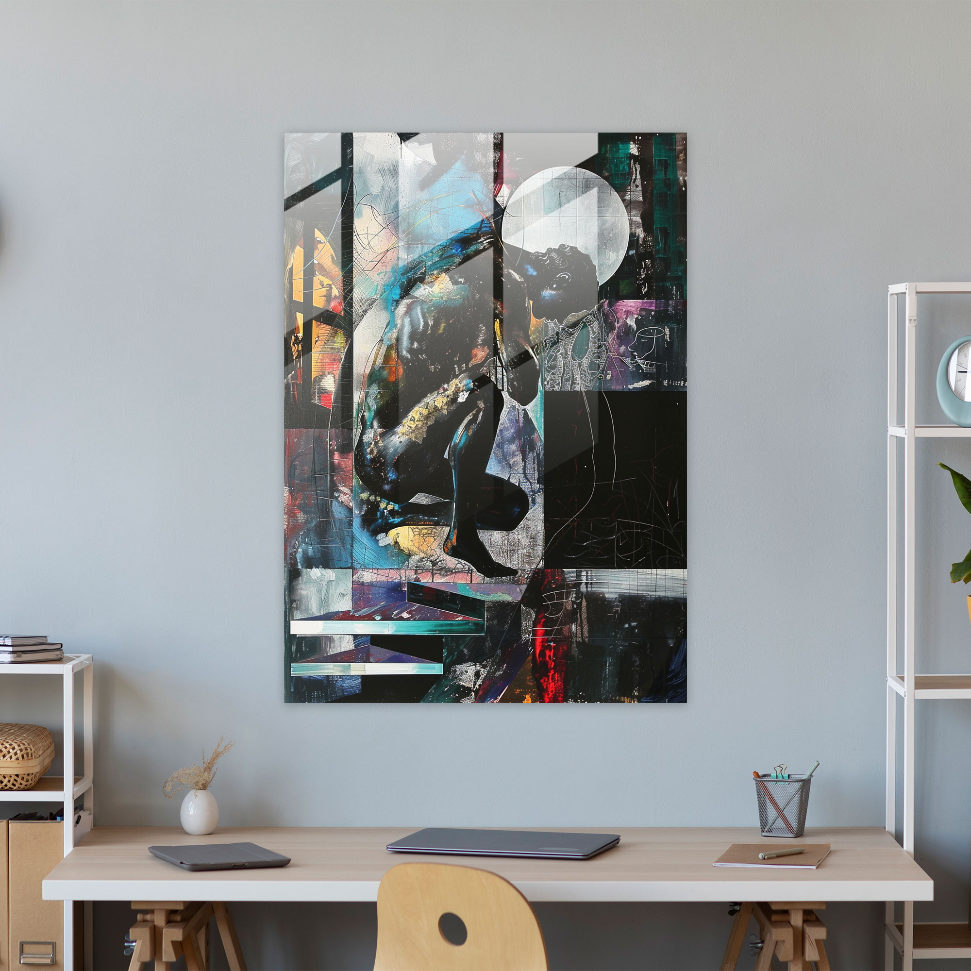 Mannerism Cam Sanatı - Modern Sanat Cam Duvar Tablosu