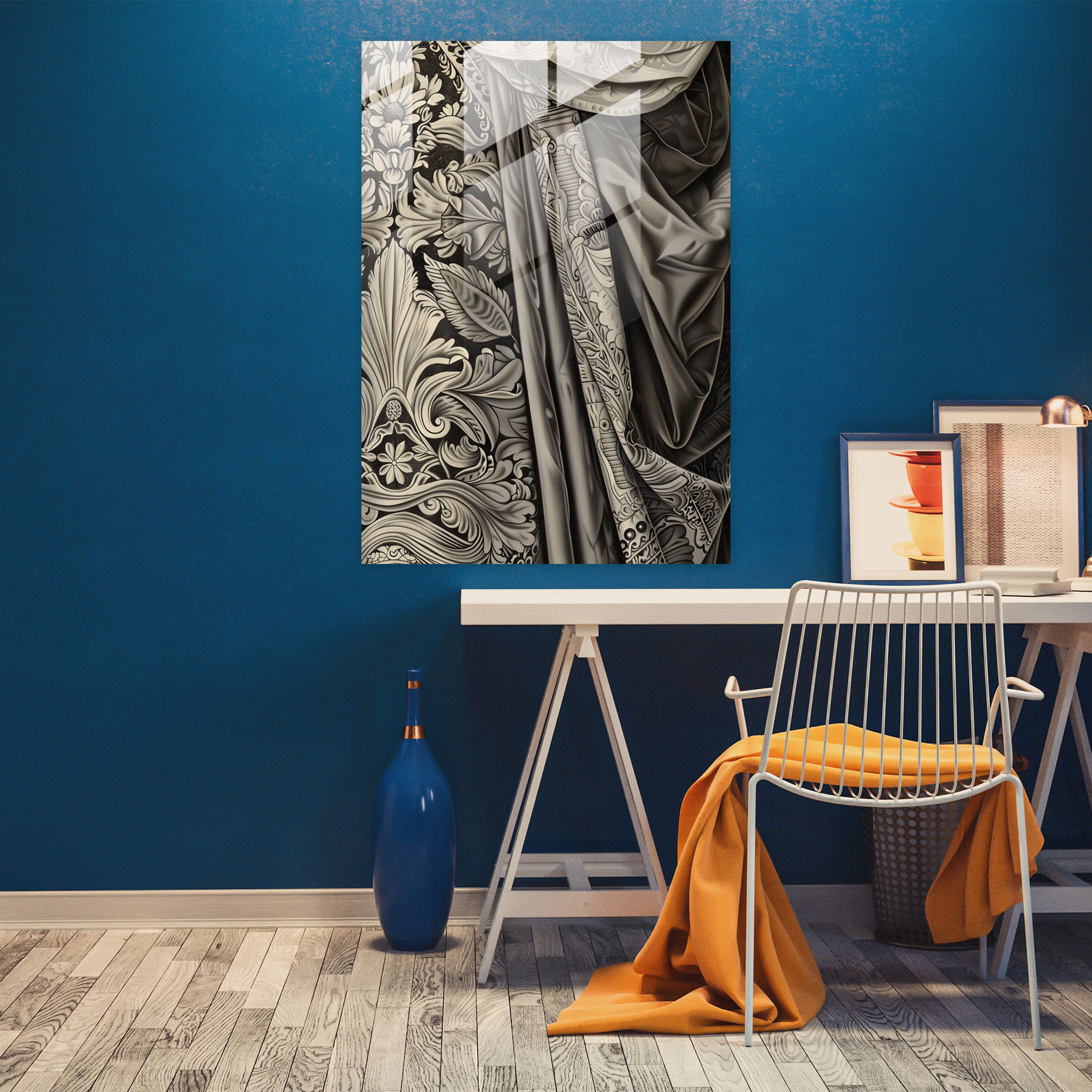 Moderne Kunstglasdruck - Mannerismus in Glaswandkunst