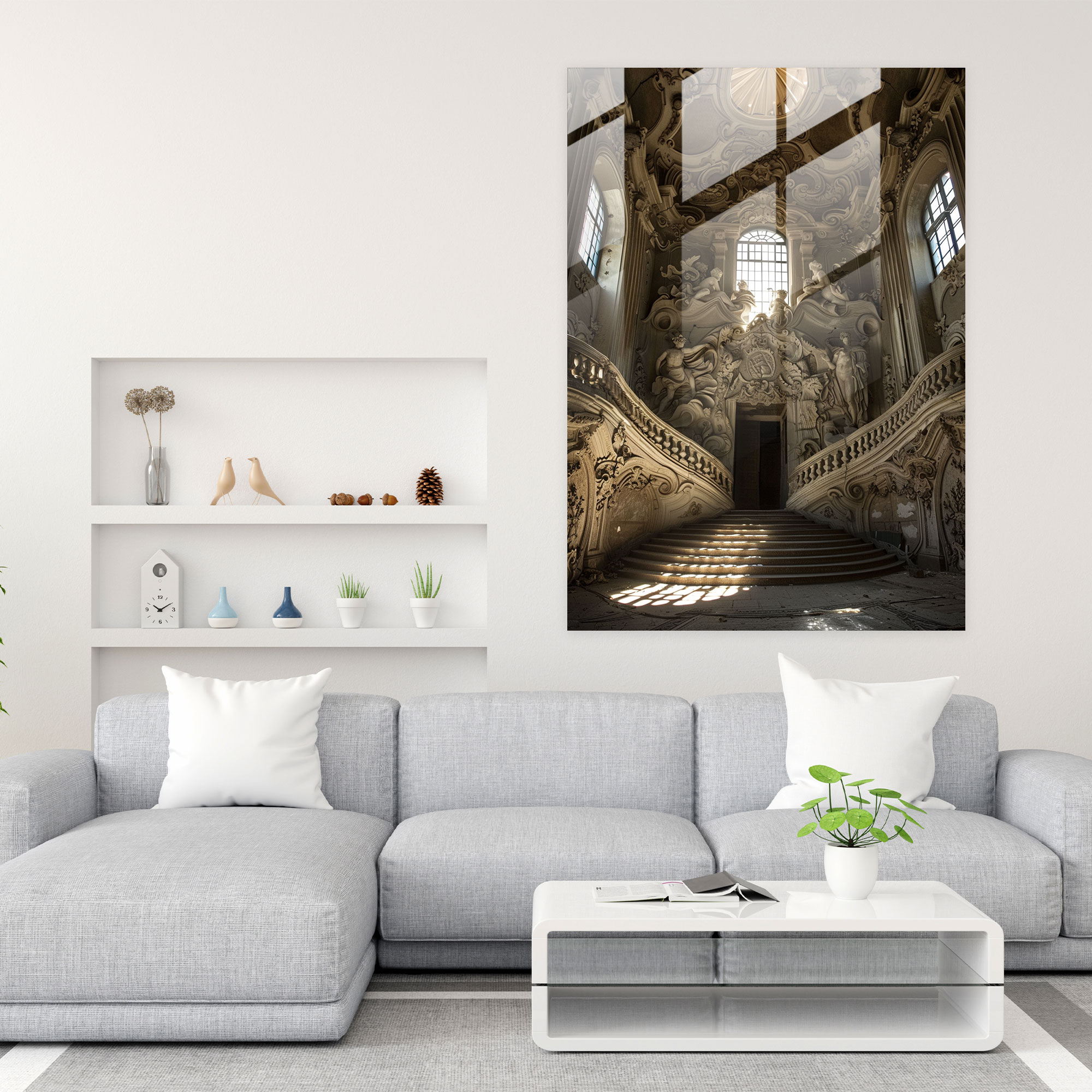 Moderne Kunstglas Wandkunst - Mannerismus Modern Art Glasbild