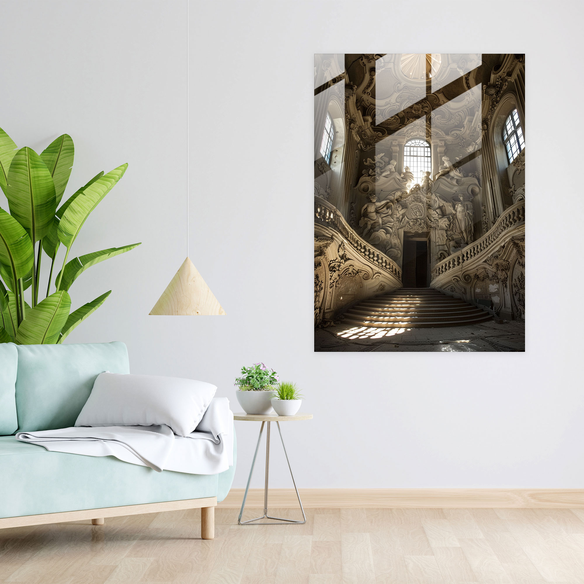 Moderne Kunstglas Wandkunst - Mannerismus Modern Art Glasbild