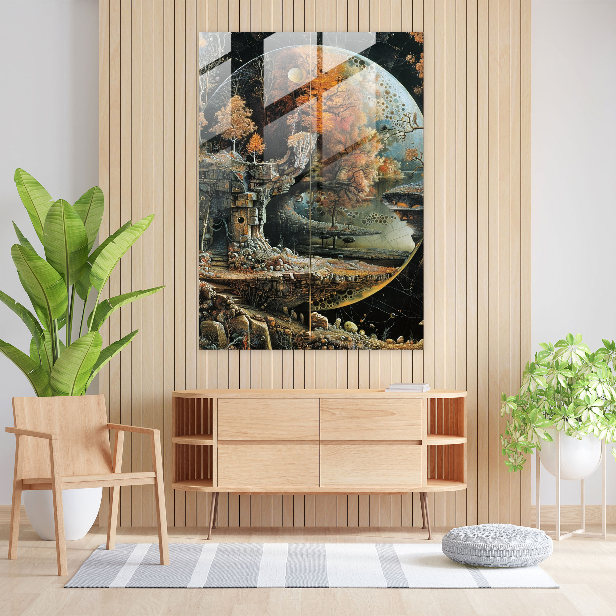 Mannerism Traumhafte Landschaften Glasbild - Wanddekoration Glasbild