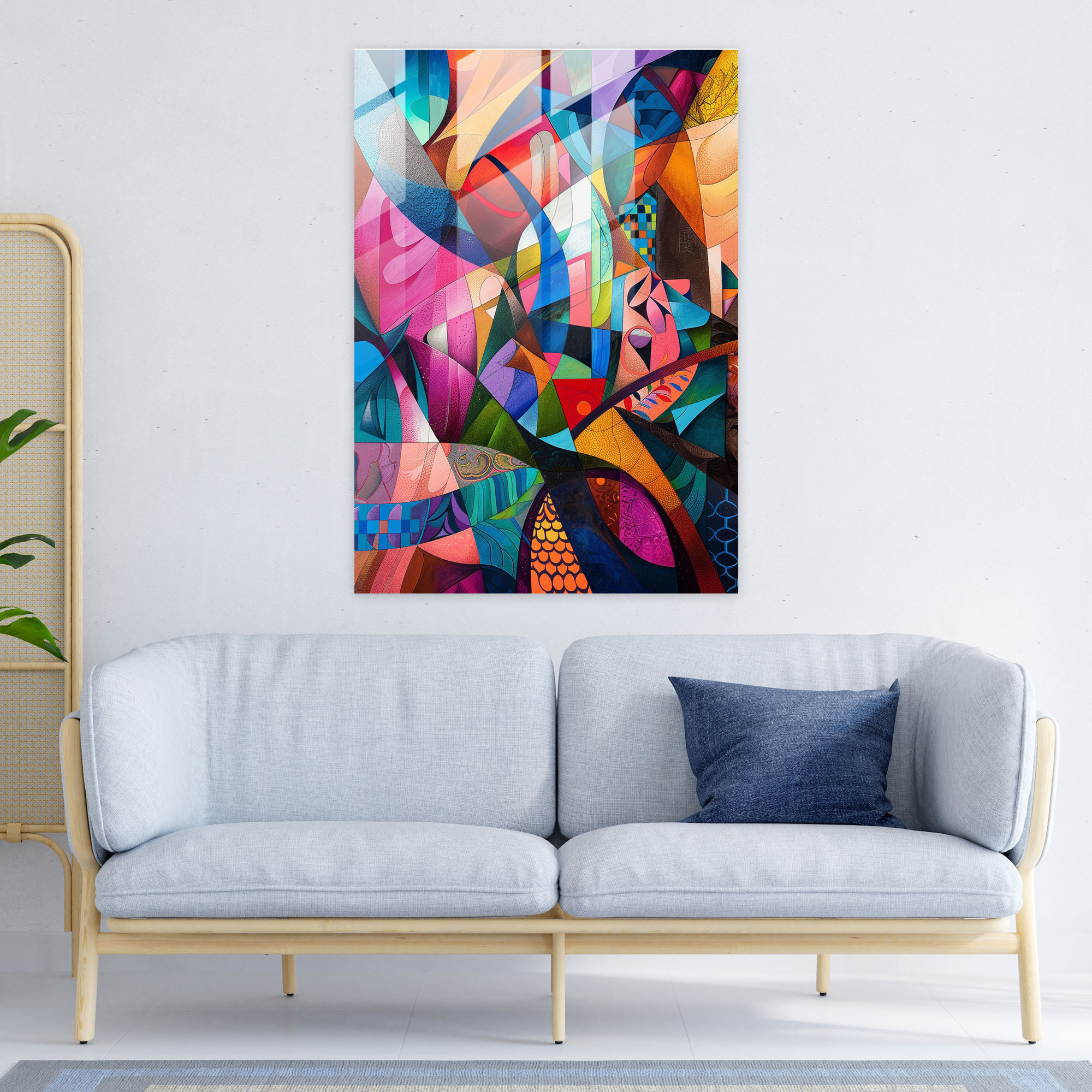 Mannerism Cam Sanatı - Canlı Kompozisyon - Ev Dekorasyonu ve Modern Sanat için Mannerism Cam Sanatı