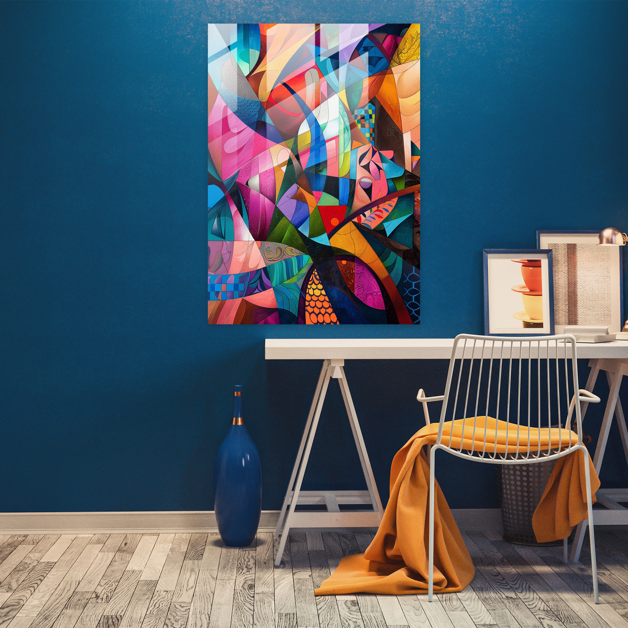 Mannerism Cam Sanatı - Canlı Kompozisyon - Ev Dekorasyonu ve Modern Sanat için Mannerism Cam Sanatı