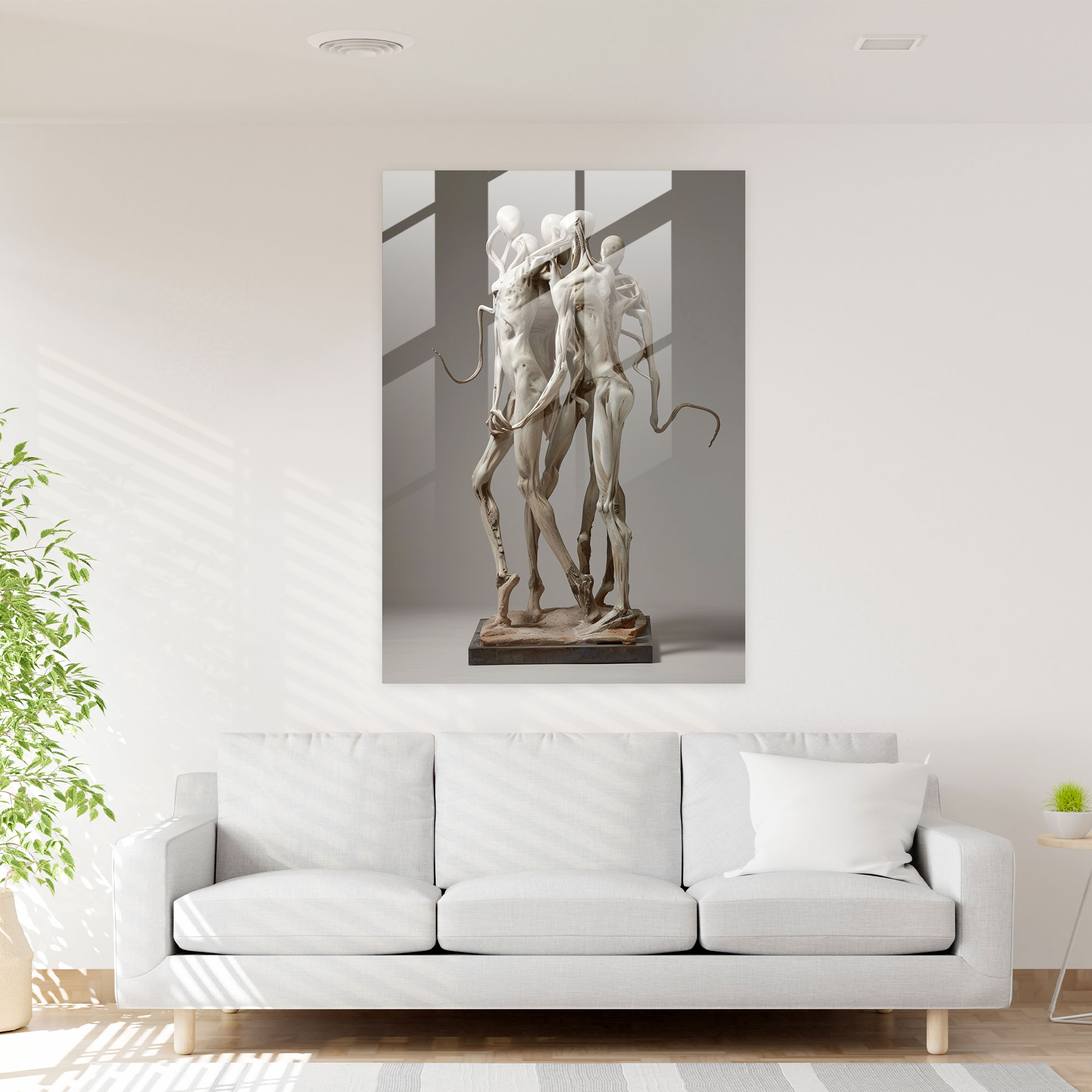 Mannerism Cam Tablo - Mannerism Ev Dekorasyonu Modern Sanat