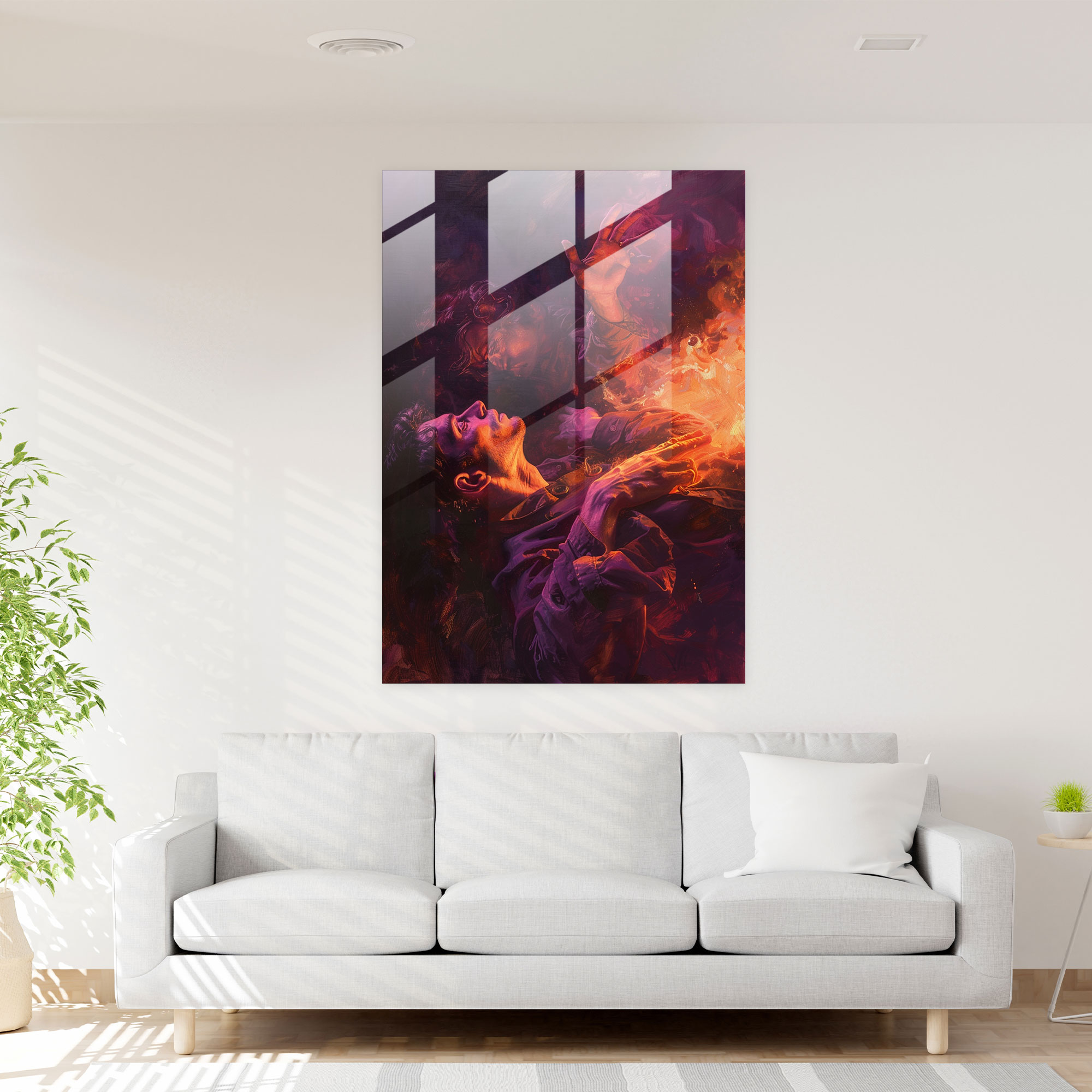 Mannerizm Cam Tablo Sanatı - Modern Sanat Duvar Dekorasyonu