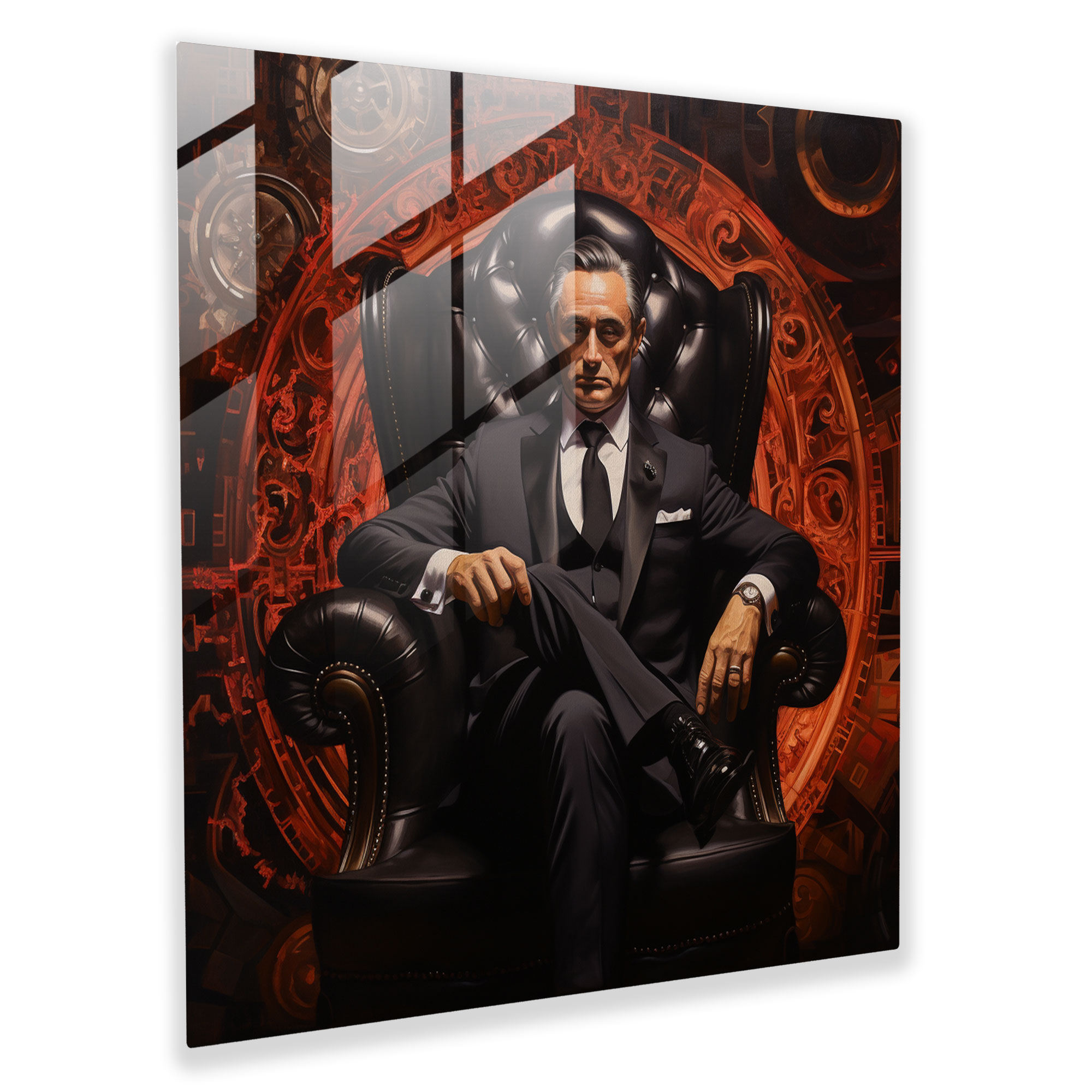 Luxury & Dominance - Godfather's Rule Glass Wall Art