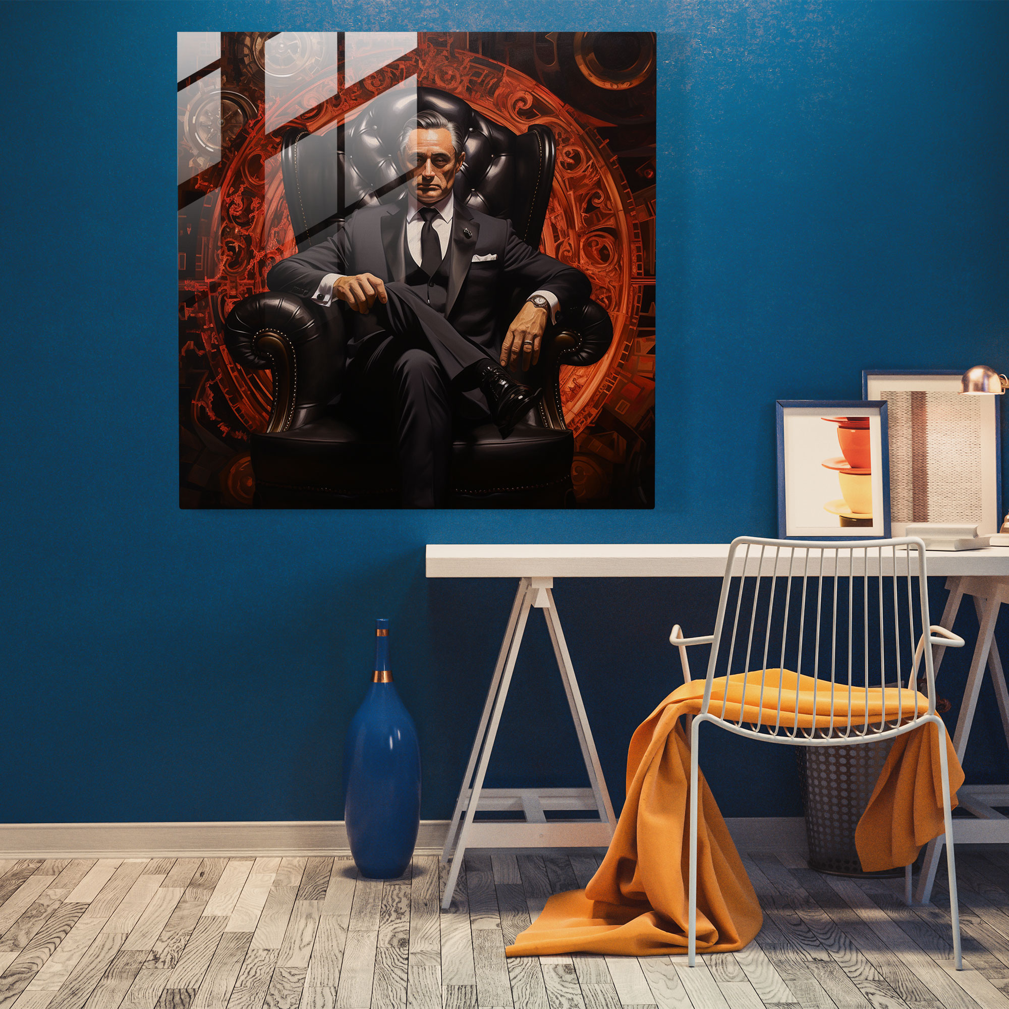 Luxury & Dominance - Godfather's Rule Glass Wall Art