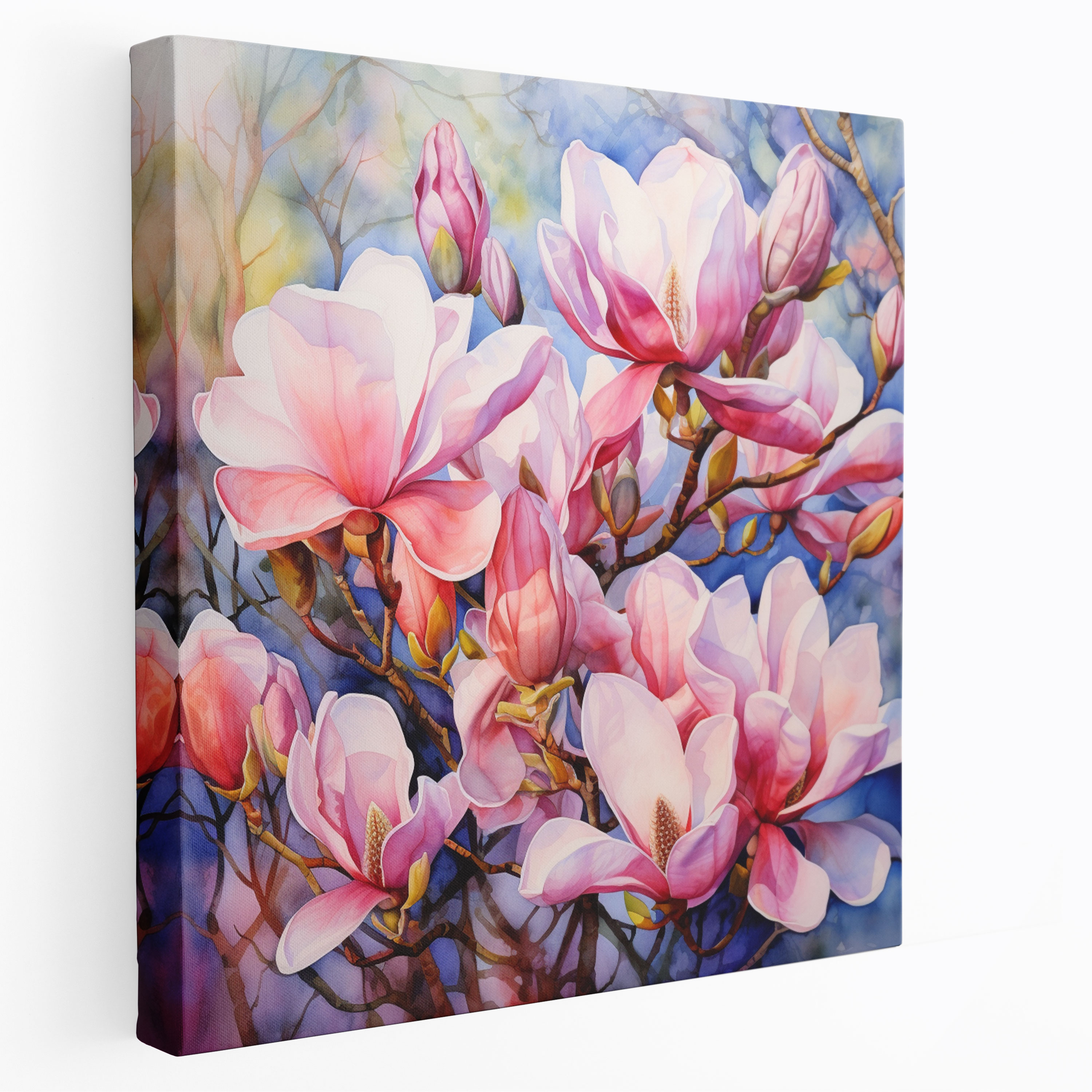 Magnolia Watercolor Canvas Print - Magnolia, Canvas Print, Wall Art, Canvas