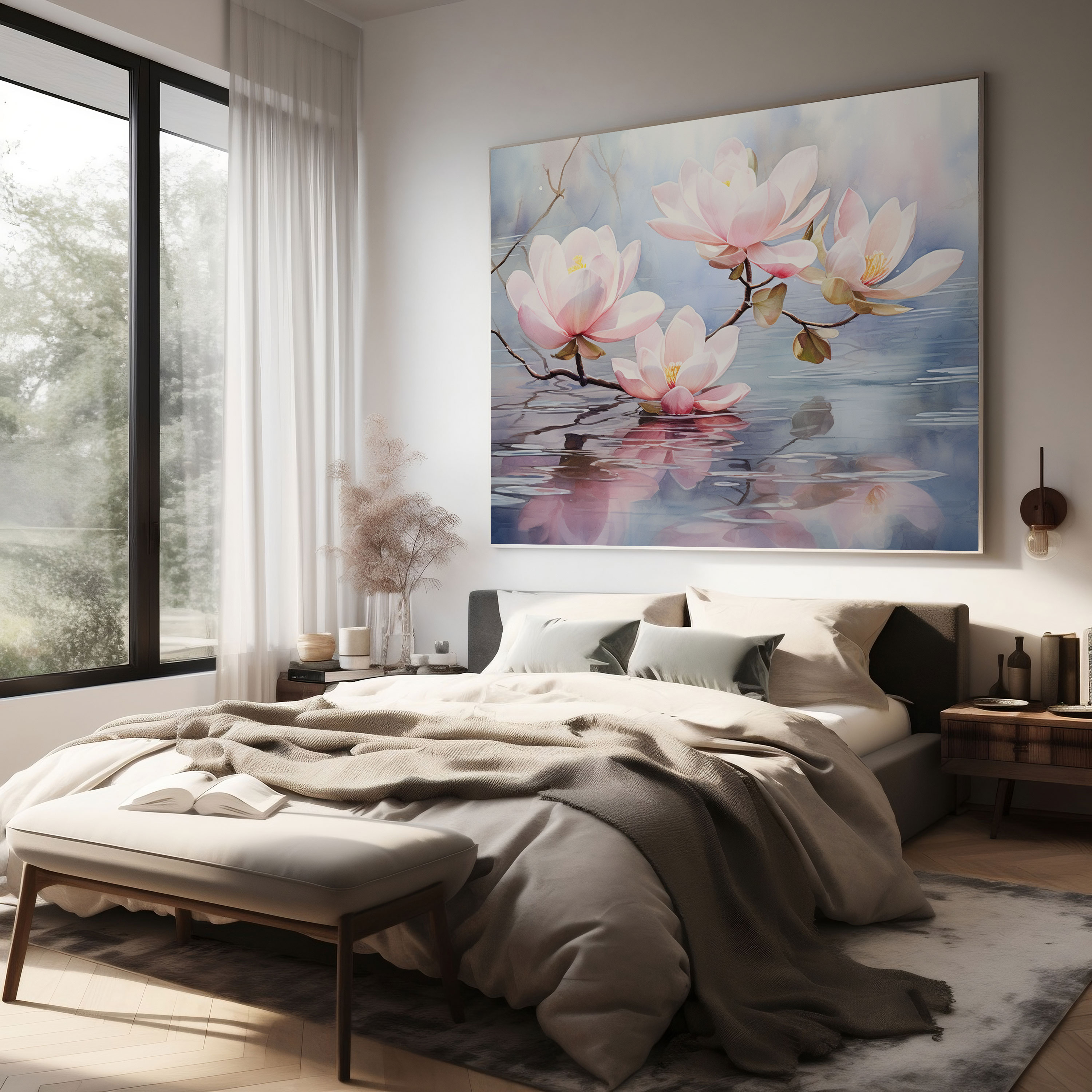 Tranquil Magnolia Canvas Print - Magnolia, Canvas, Canvas Wall Art, Canvas Print