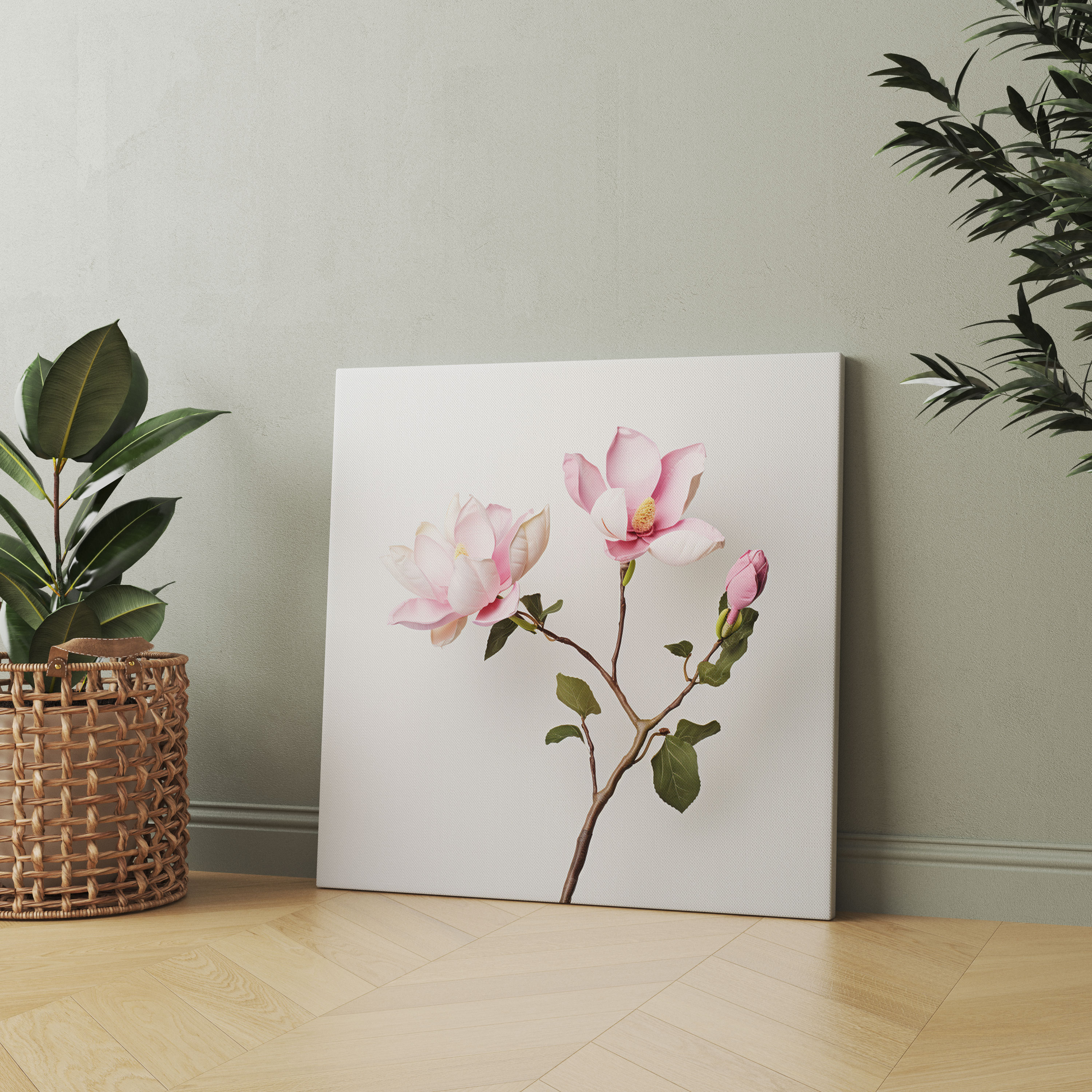 Magnolia Canvas Print - Magnolia, Canvas Print, Flower, Home Decoration