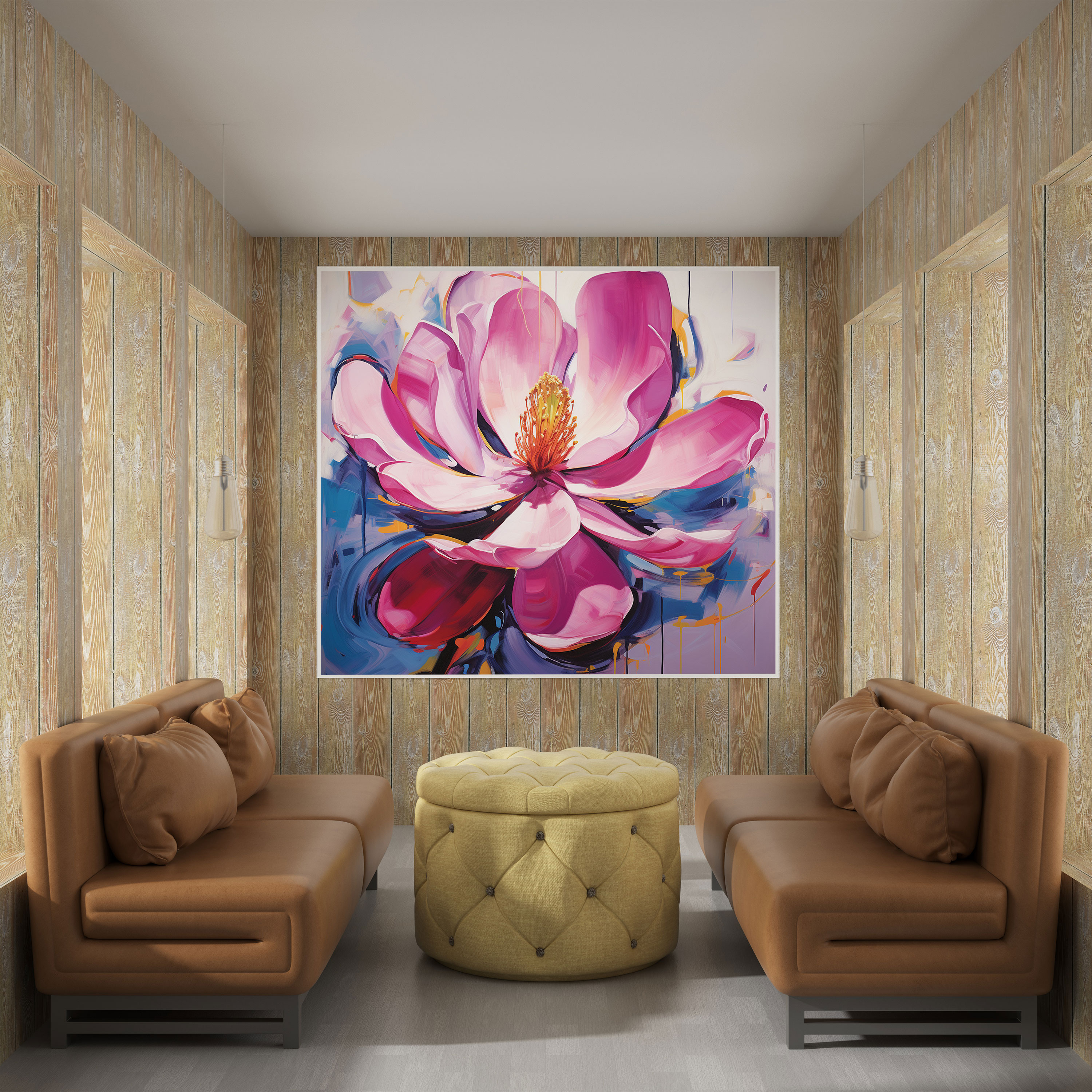 Abstract Magnolia Canvas Print - Magnolia, Wall Decoration, Home Decoration, Canvas