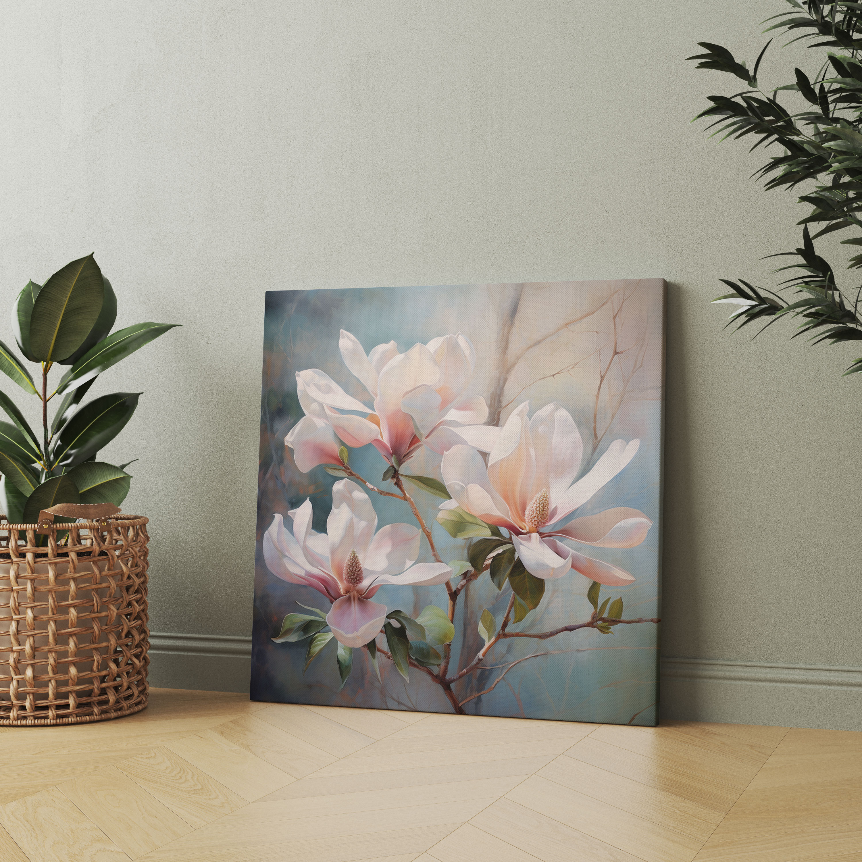 Vintage Magnolia Canvas Print - Magnolia, Canvas Print, Wall Art, Canvas Wall Art