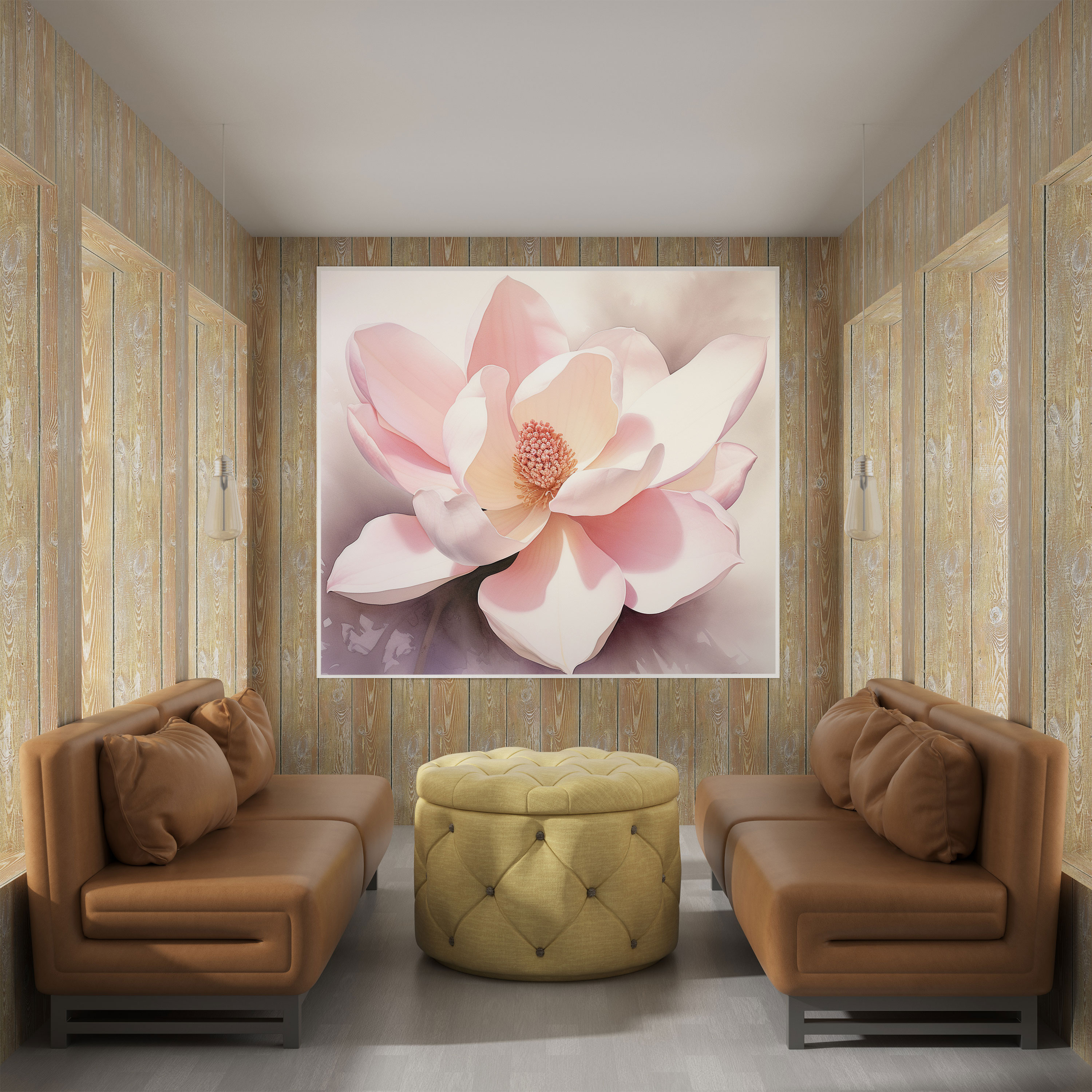 Watercolor Magnolia Wall Art - Magnolia, Wall Decoration, Soft And Blended Hues, Wall Art