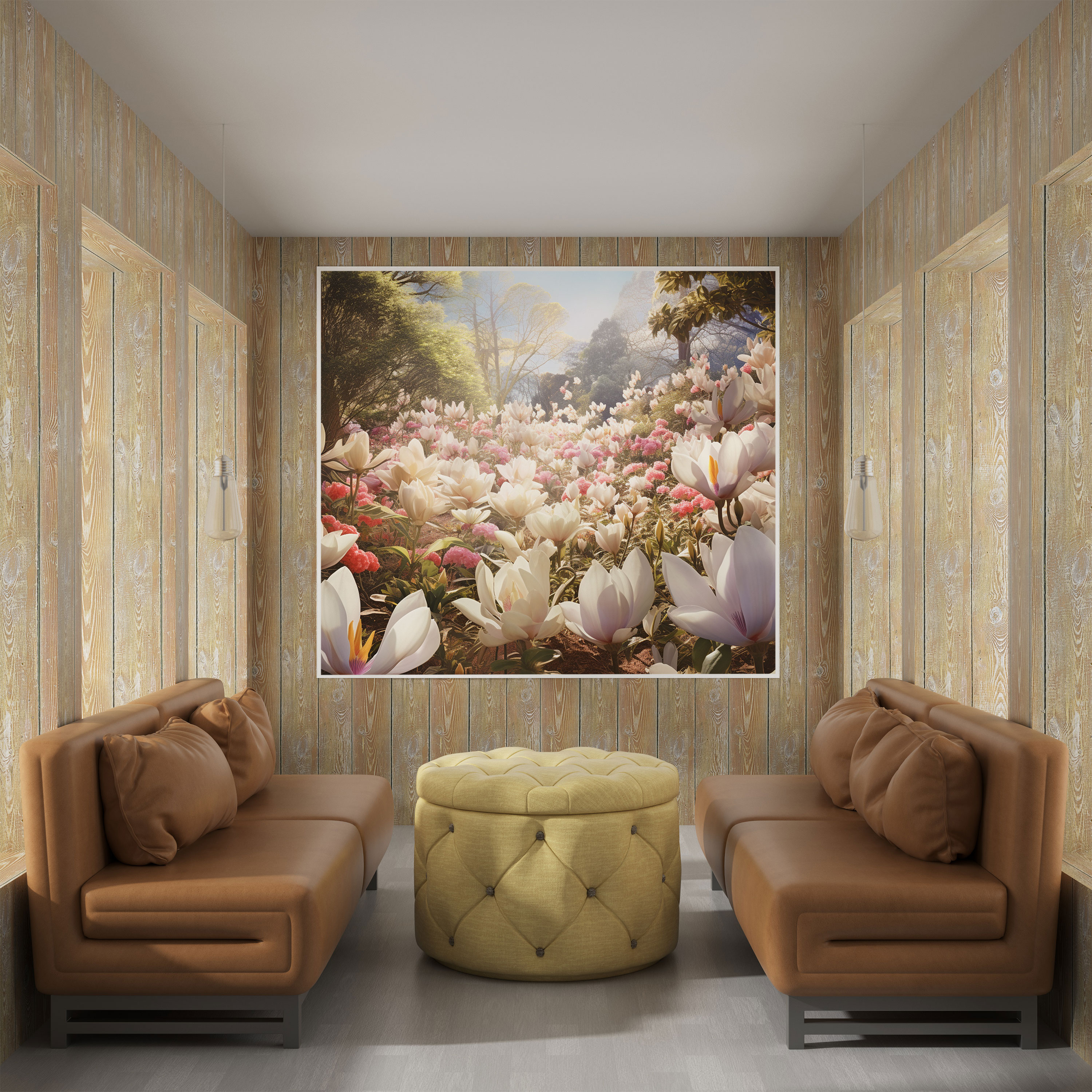 Magnolia Garden Wall Decoration - Magnolia, Canvas Wall Art, Wall Decoration, Home Decoration