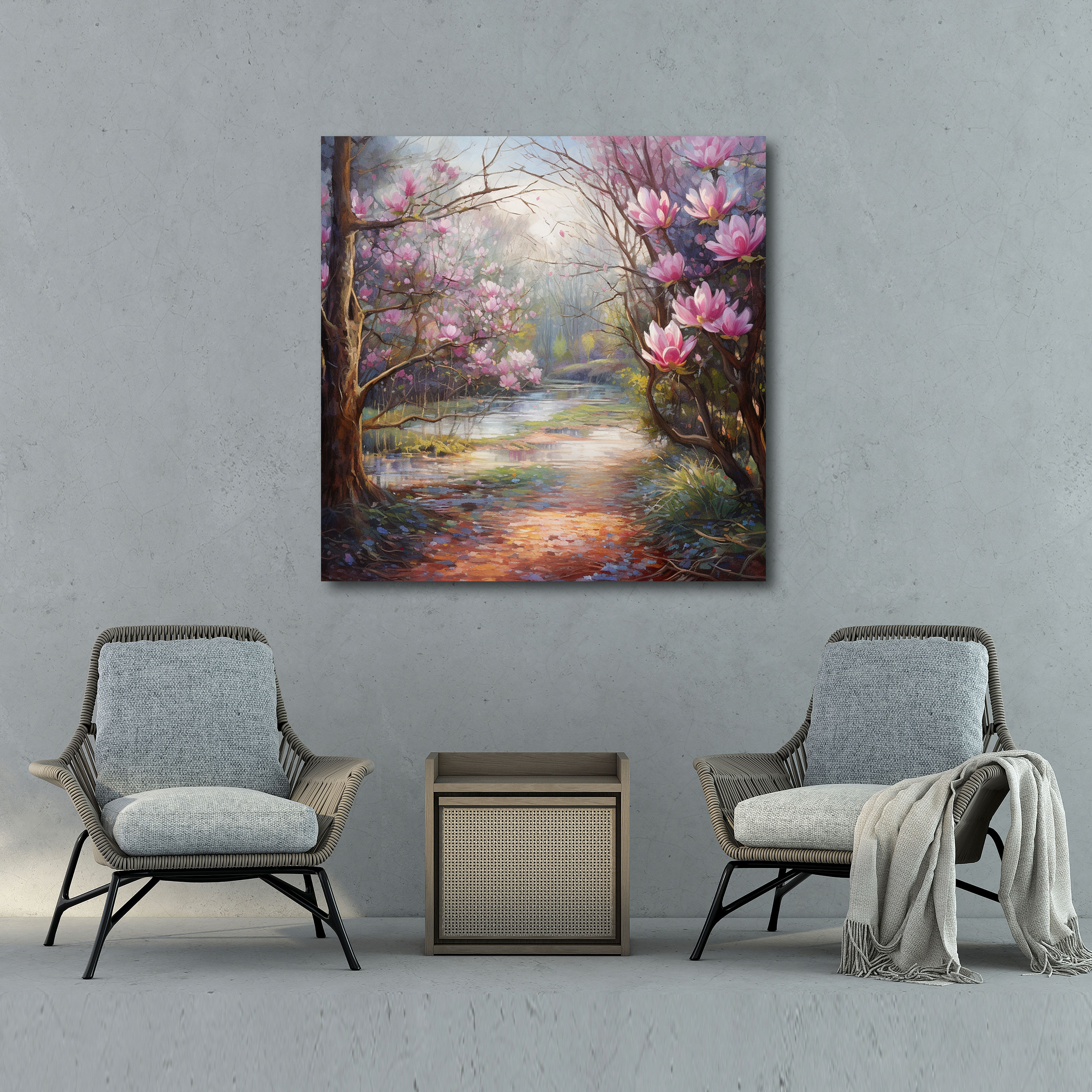 Magnolia Canvas Print - Magnolia, Home Decoration, Impressionist Painting, Canvas Wall Art