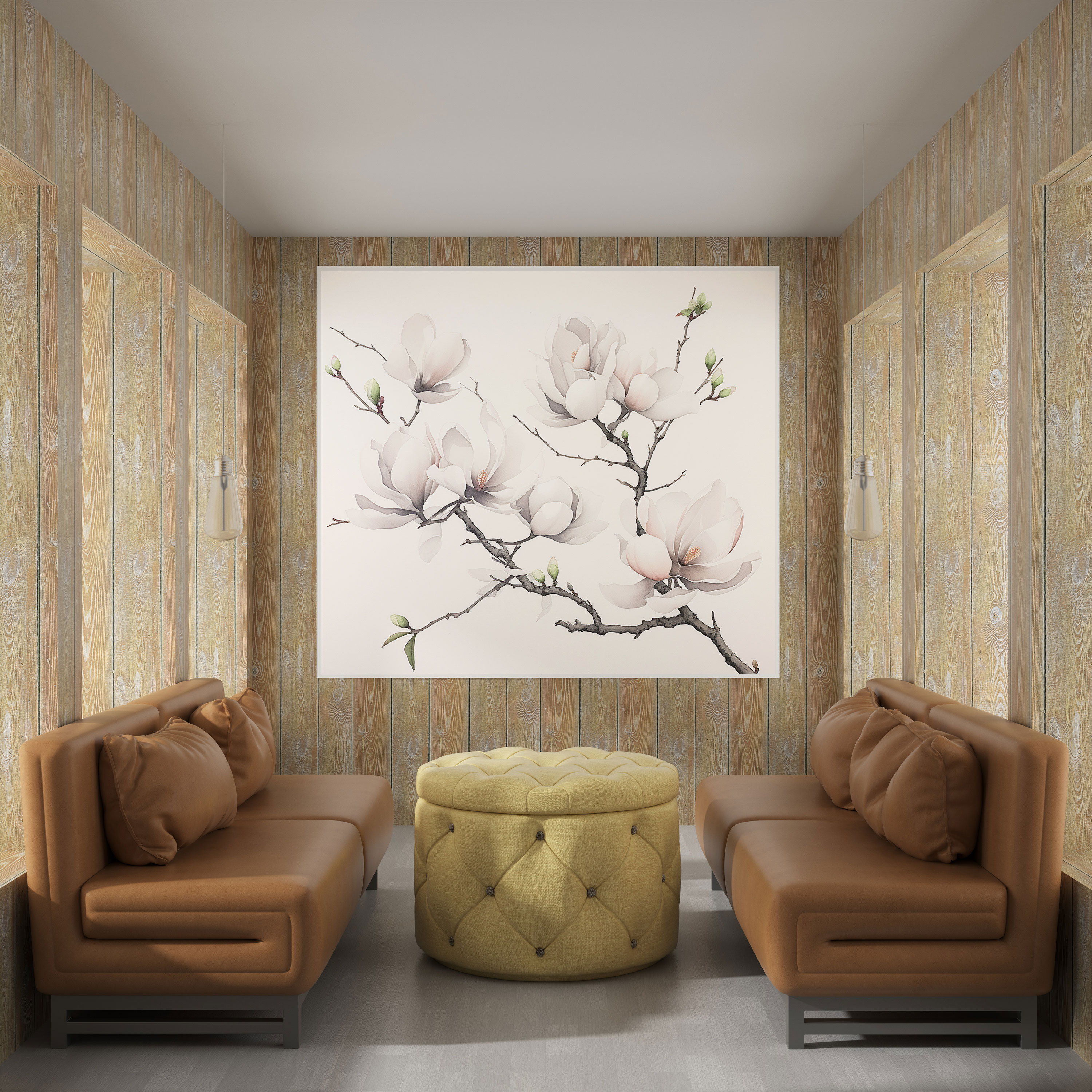 Magnolia Wall Art - Magnolia, Canvas, Traditional Chinese Ink Painting, Magnolia