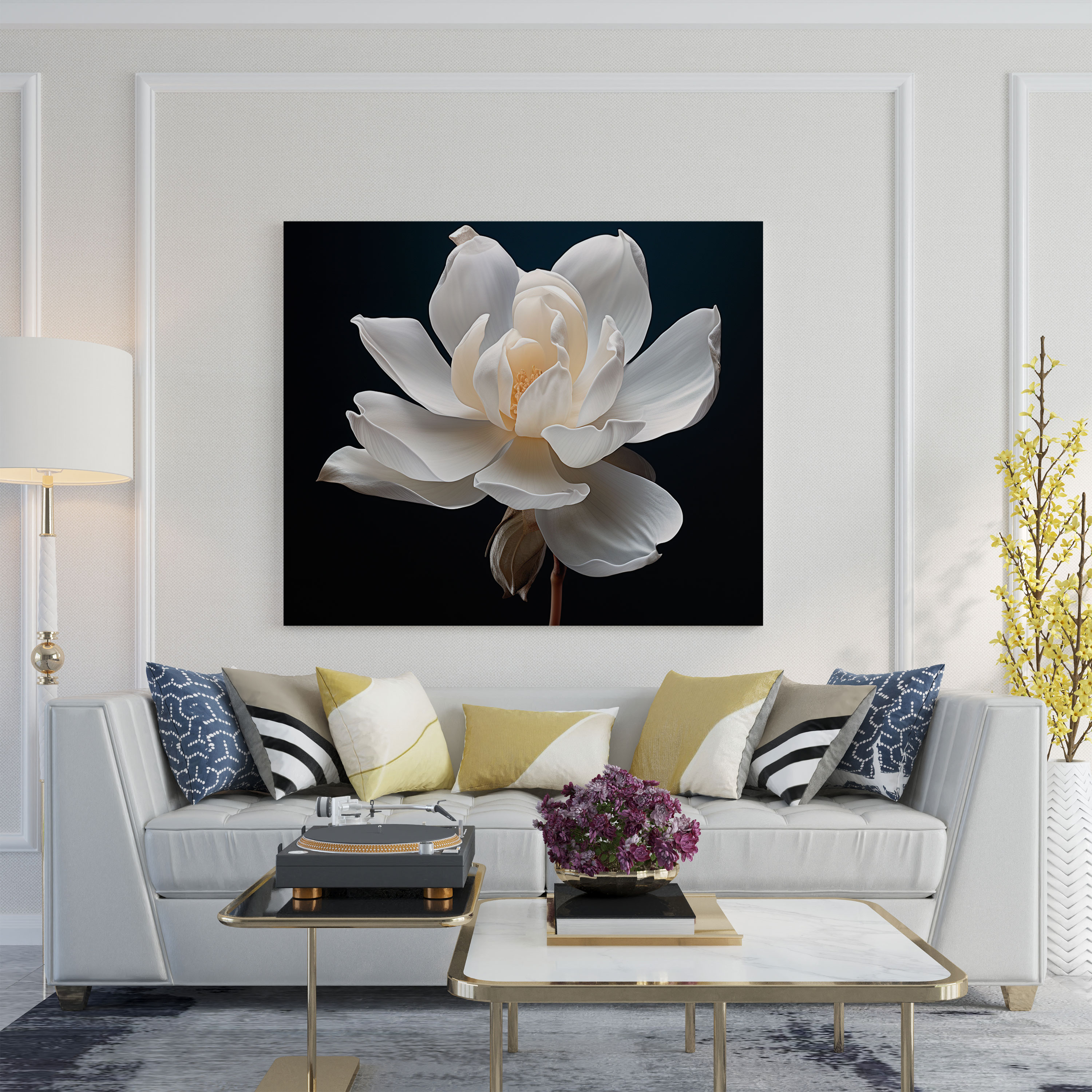 Magnolia Wall Art: Realistic Photograph - Magnolia, Canvas, Magnolia, Canvas Print