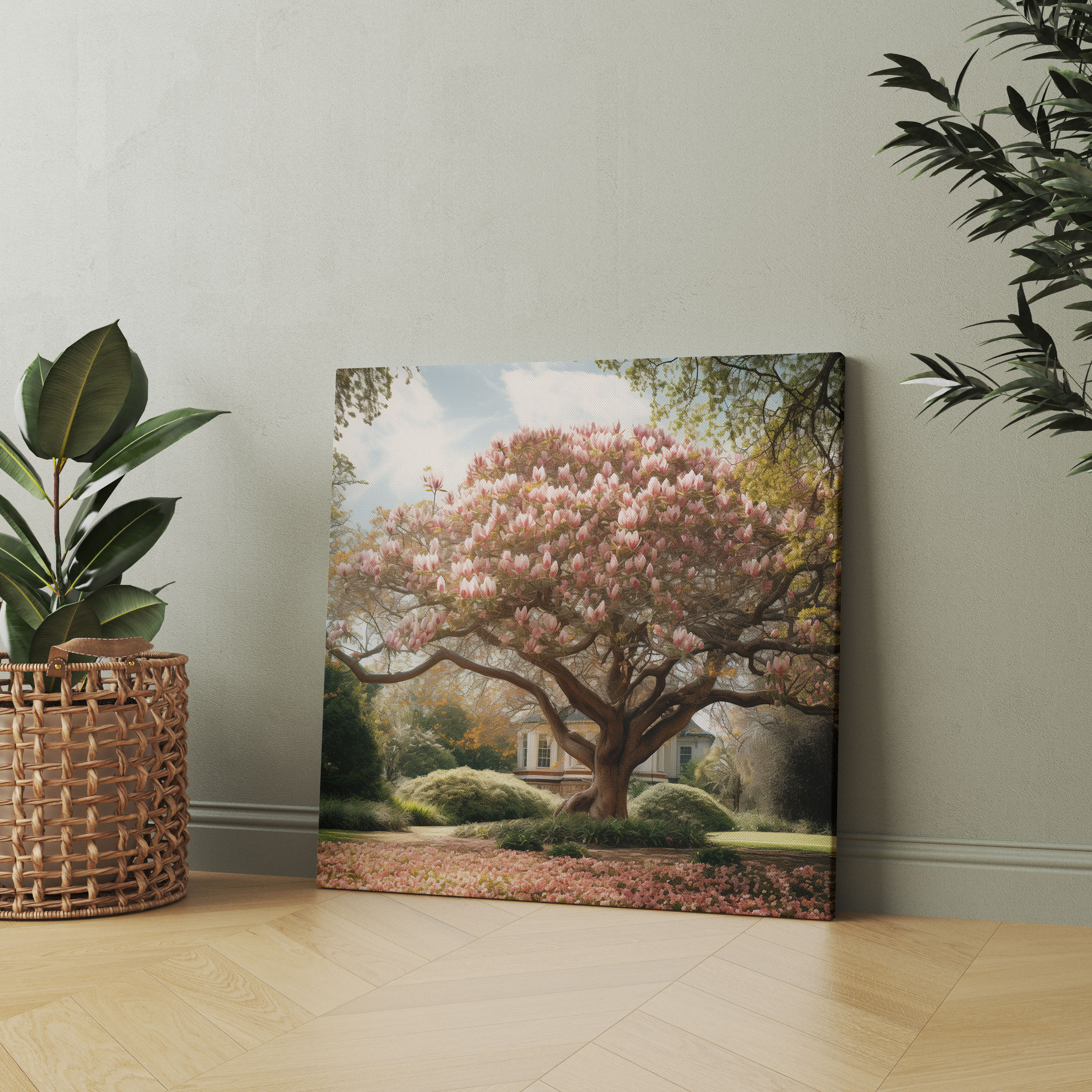 Vintage Magnolia Canvas Print - Nostalgic Wall Art - Magnolia, Canvas Wall Art, Wall Decoration, Vintage-Inspired