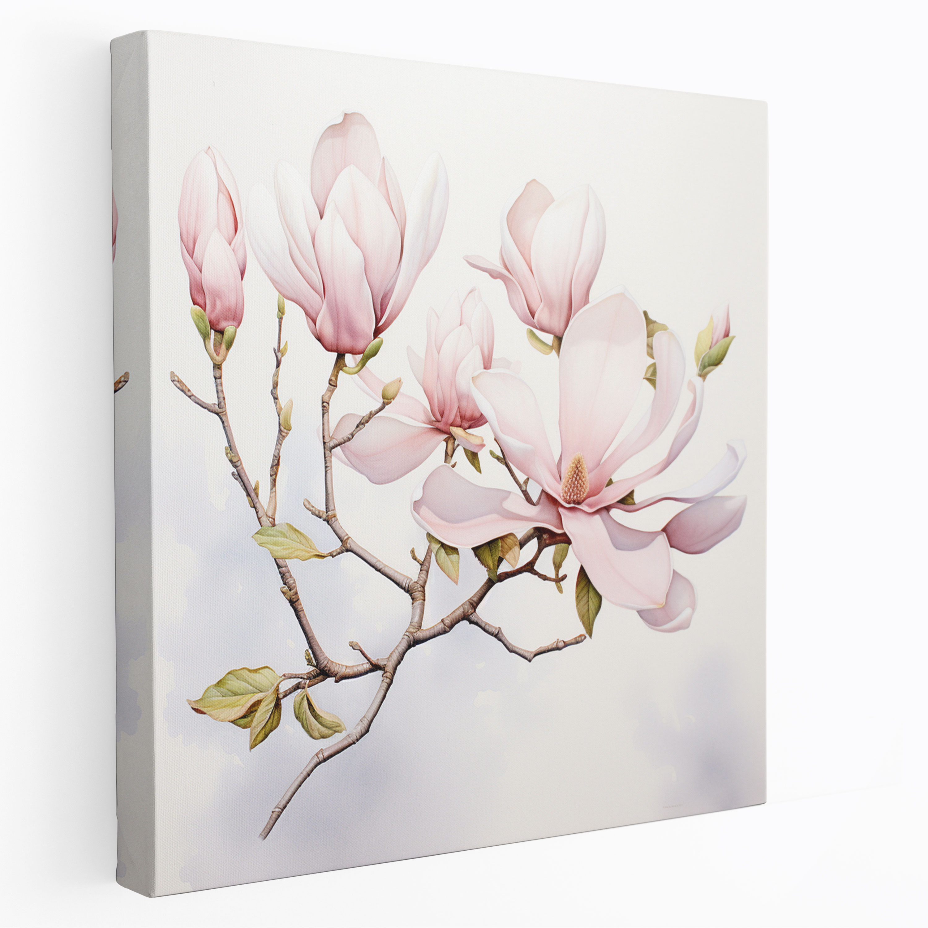 Dreamy Magnolia Canvas Print - Watercolor Wall Art - Magnolia, Watercolor, Home Decoration, Soft Pastel