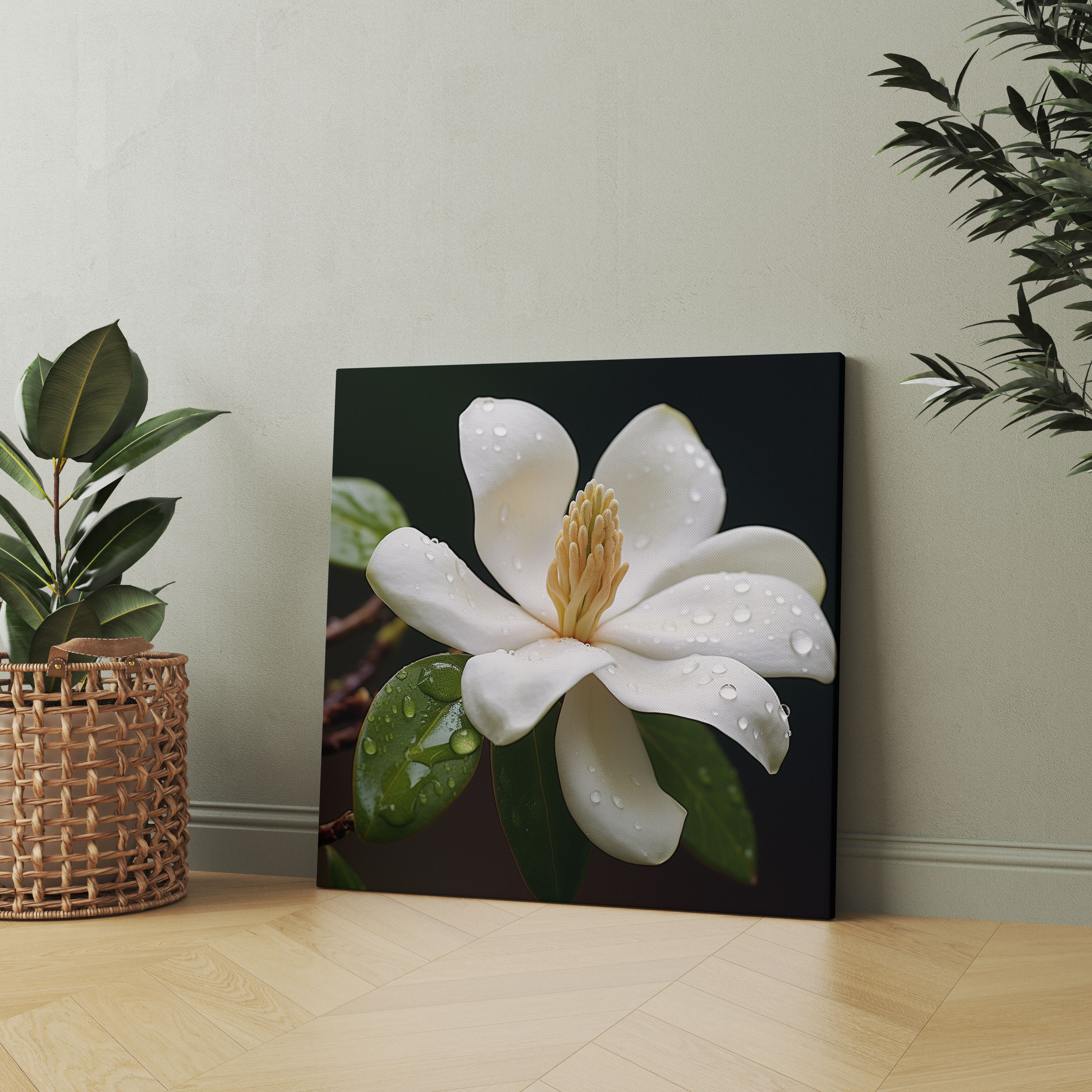 Purity Magnolia Canvas Print - Close-Up Wall Art - Magnolia, Magnolia, Purity, Home Decoration