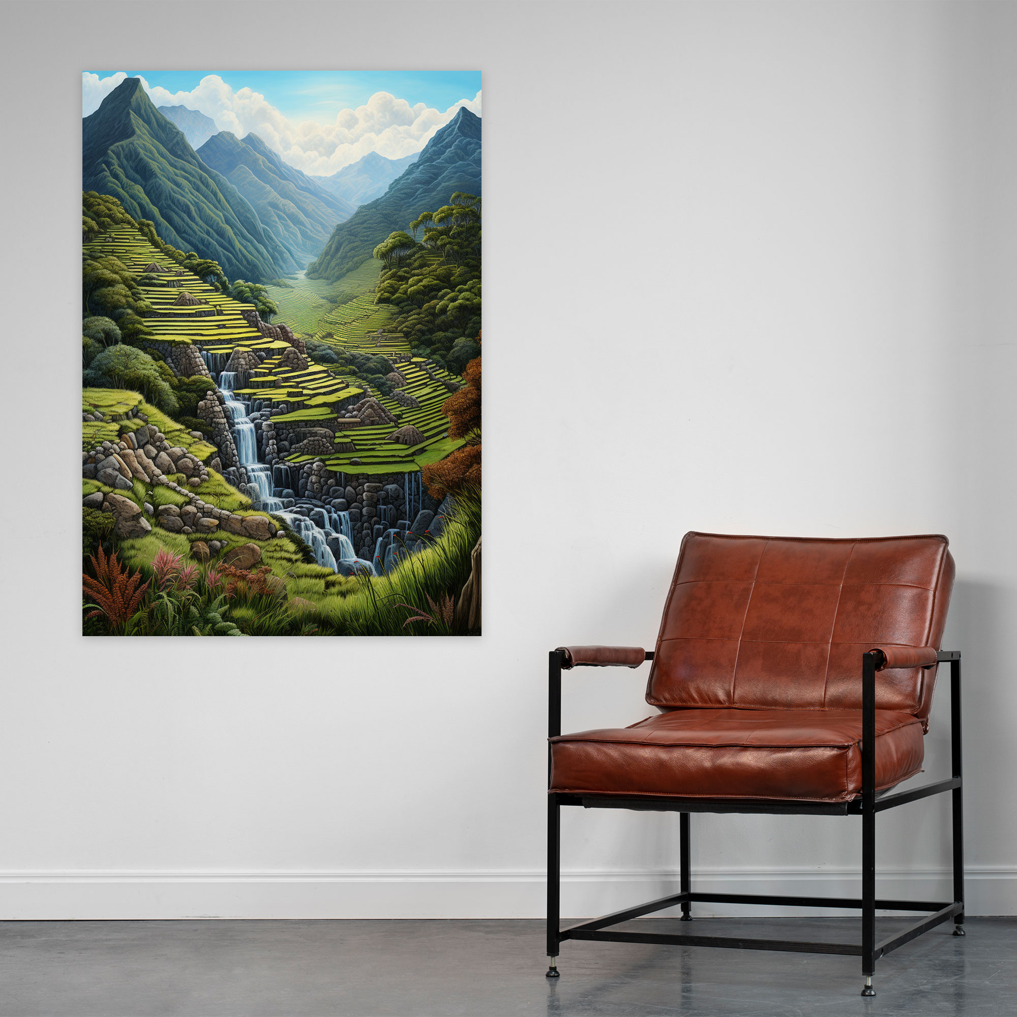 Inca Civilization Wall Decoration - Mayan, Wall Decoration, Ancient Terraces, Mountain Landscape