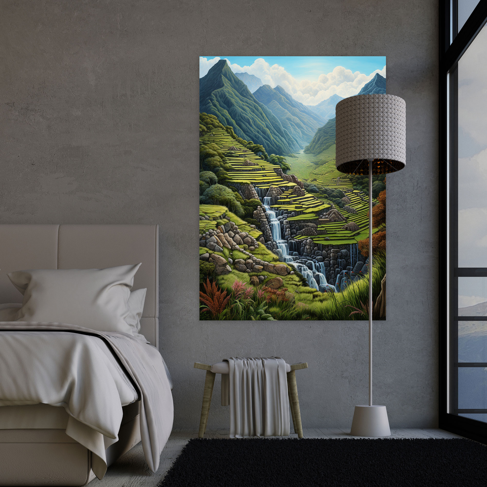 Inca Civilization Wall Decoration - Mayan, Wall Decoration, Ancient Terraces, Mountain Landscape
