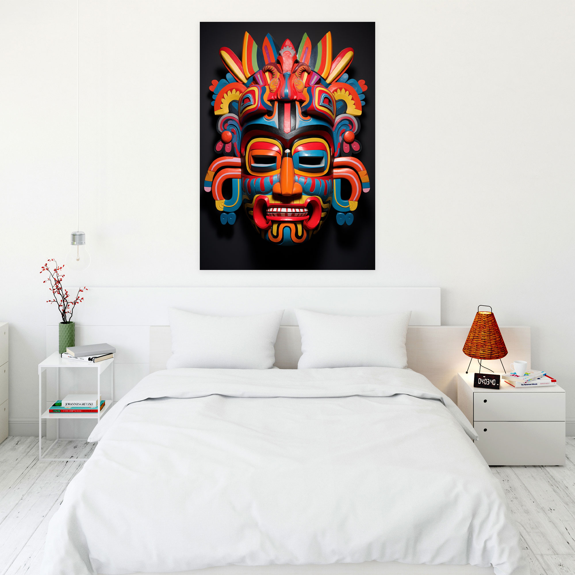 Inca Ceremonial Masks Wall Art - Mayan, Ceremonial Masks, Intricate Designs, Wall Art