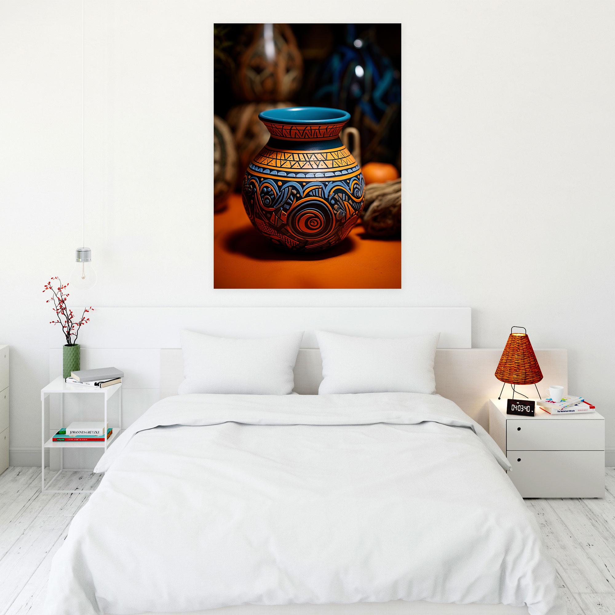Inca Civilization Canvas Print - Traditional Inca Pottery Wall Art - Mayan, Canvas, Home Decoration, Inca Civilization Art